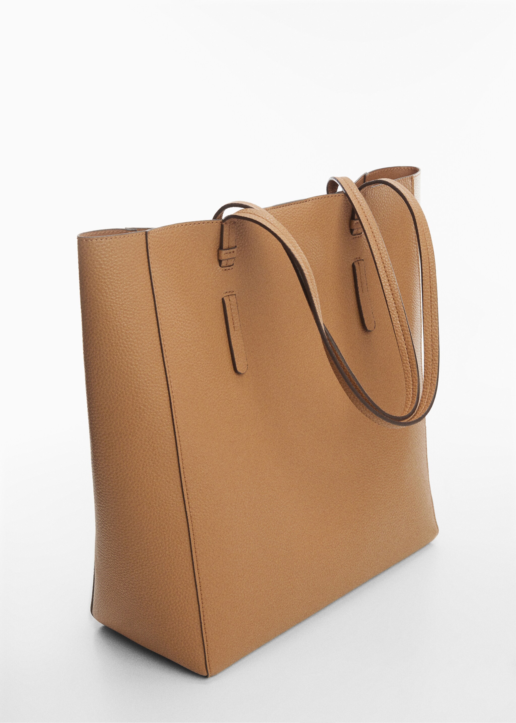 Leather-effect shopper bag - Medium plane, Leather. Ref: 67050476-00.