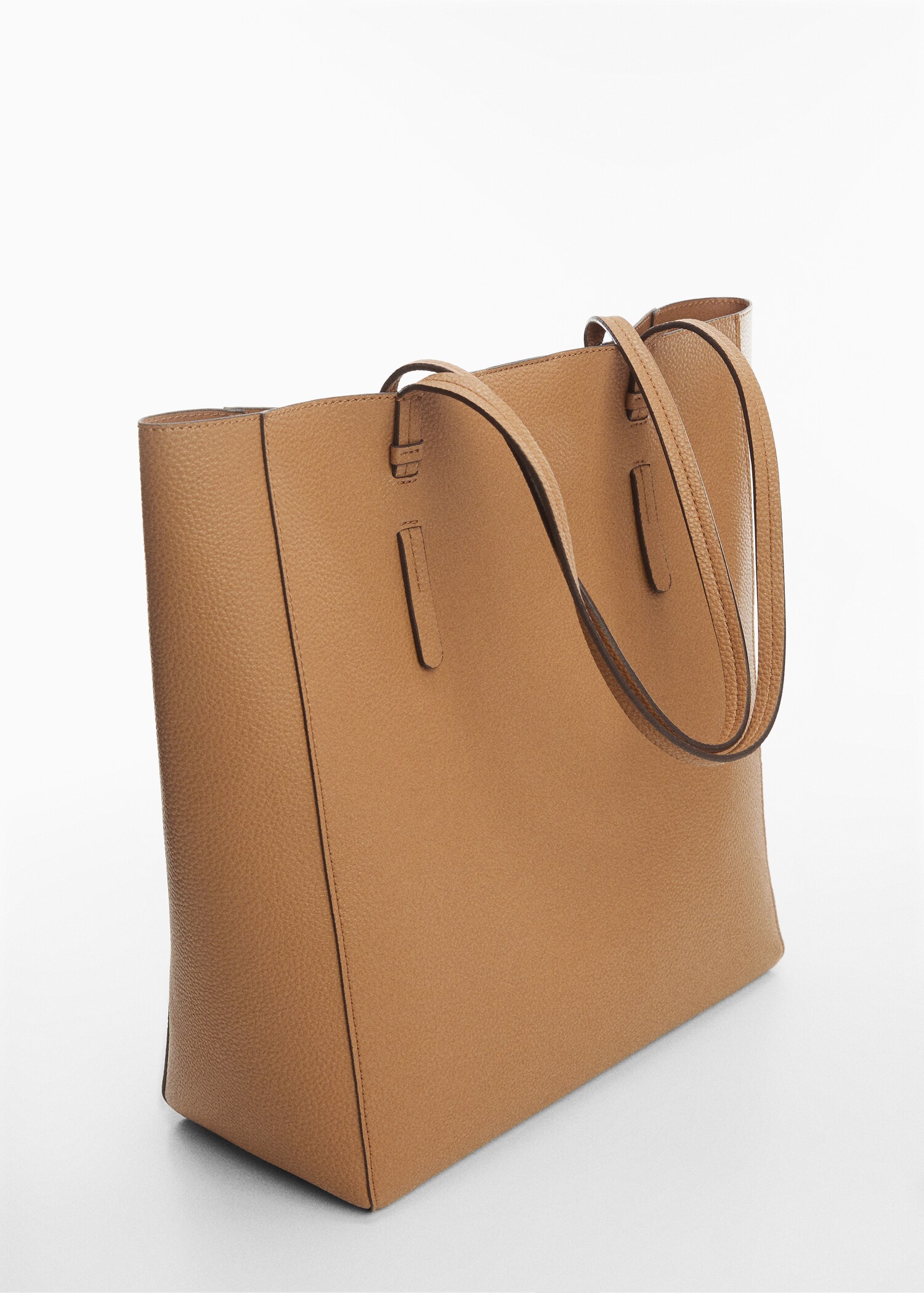 Bolso shopper efecto piel - Plano medio
