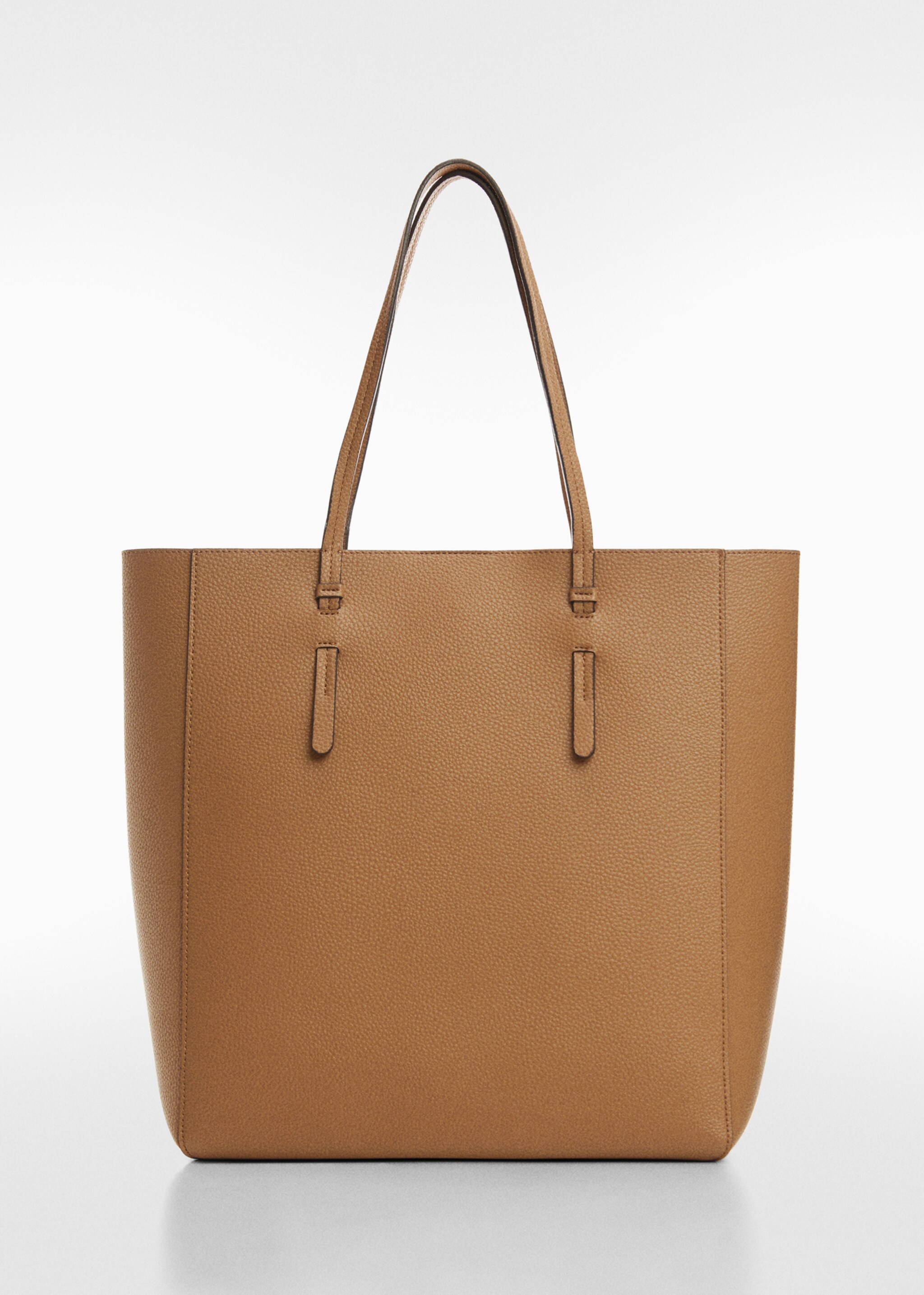 Leather-effect shopper bag - Article without model, Leather. Ref: 67050476-00.