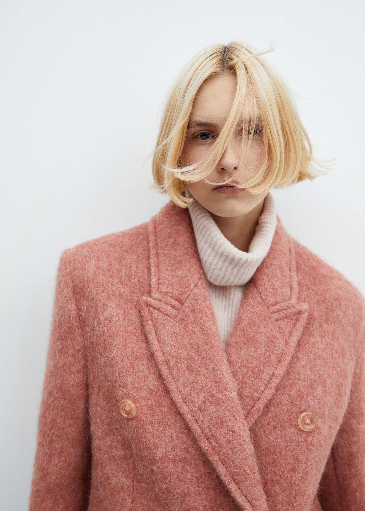 Double-breasted wool coat - Details of the article 1
