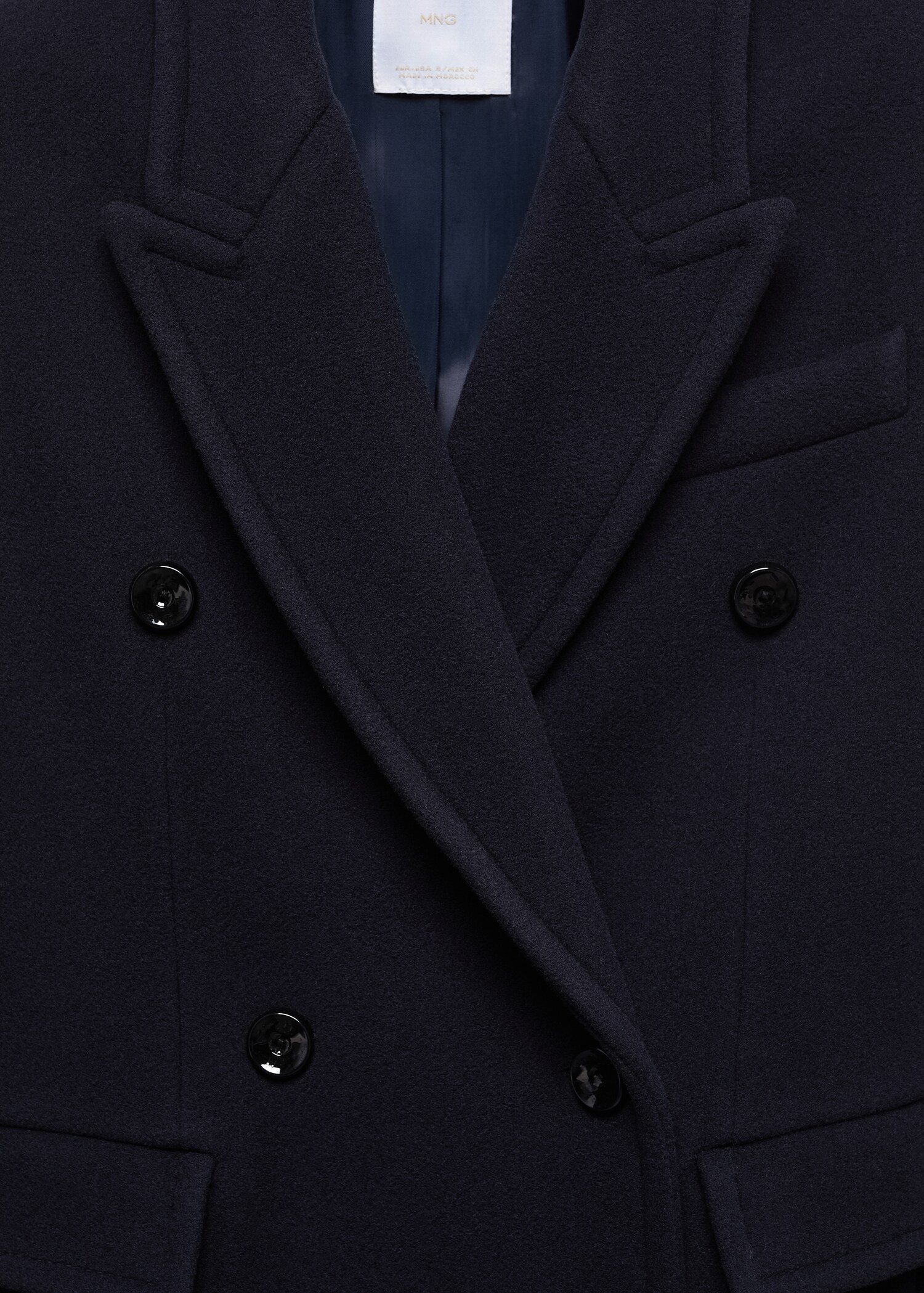 Double-breasted Manteco wool coat - Details of the article 8