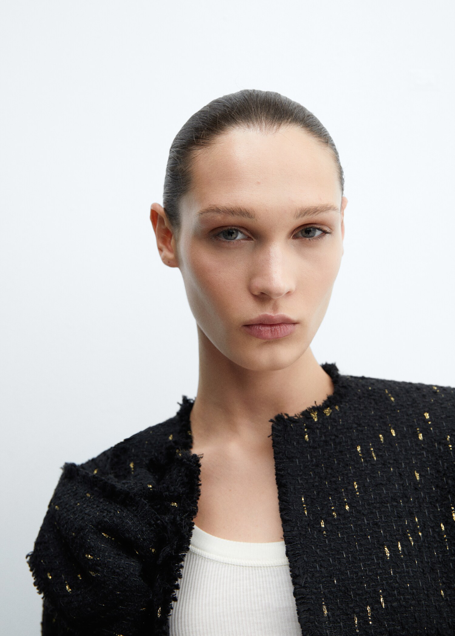 Tweed jacket with lurex details - Details of the article 1