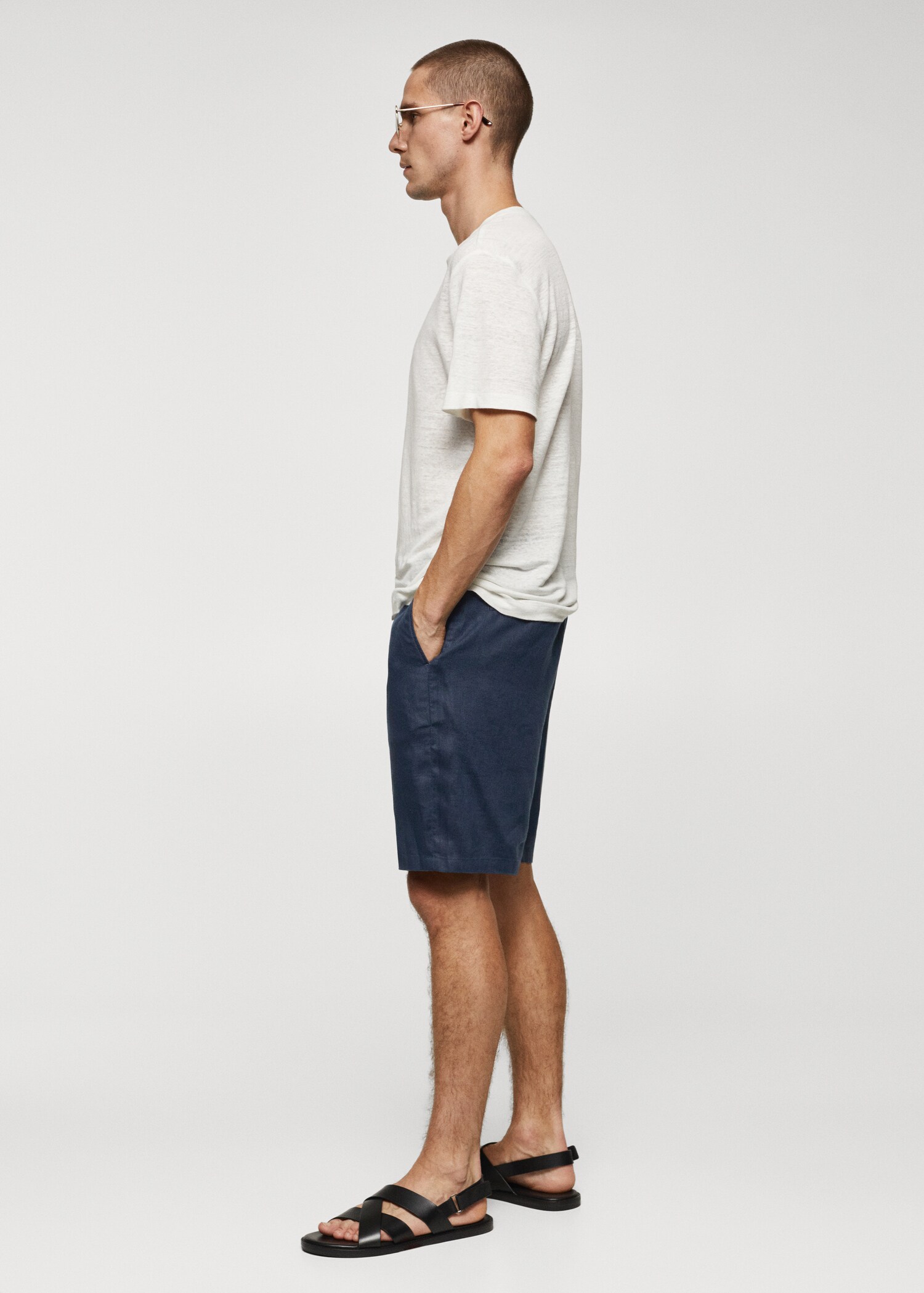 Bermudashorts aus 100 % Leinen - Detail des Artikels 2