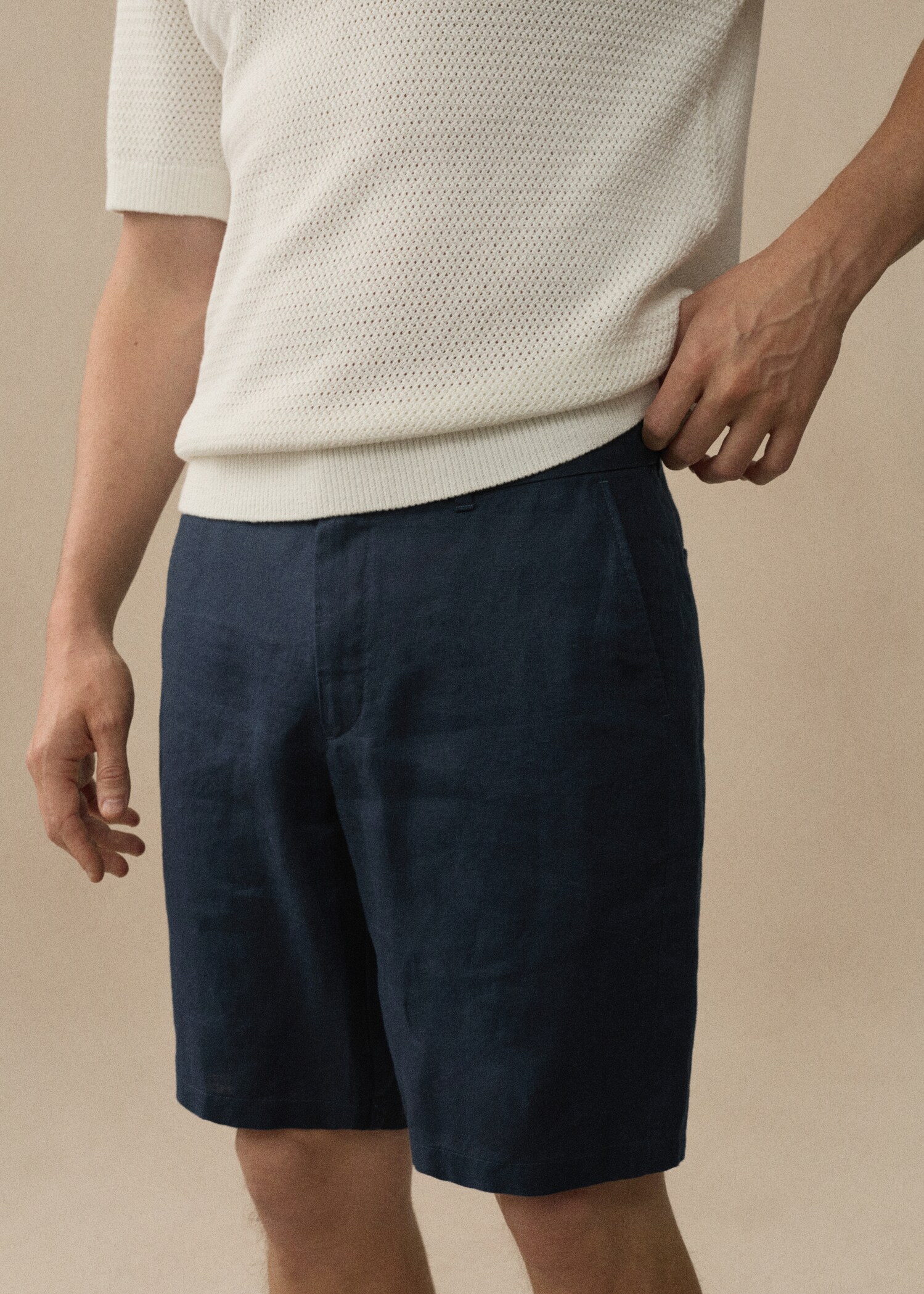 Bermudashorts aus 100 % Leinen - Detail des Artikels 3