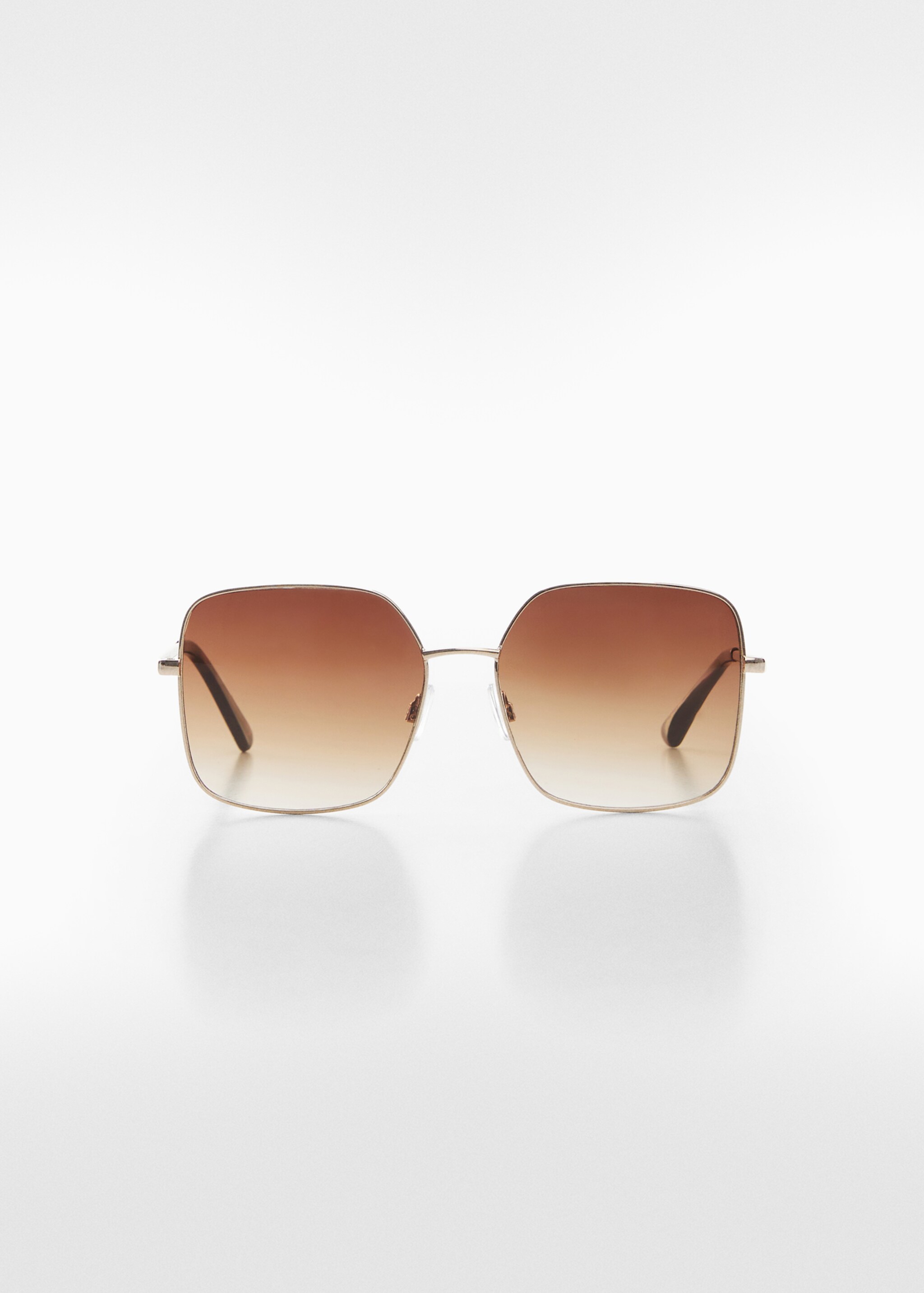 Square metallic frame sunglasses - Article without model, Gold. Ref: 67050620-00.