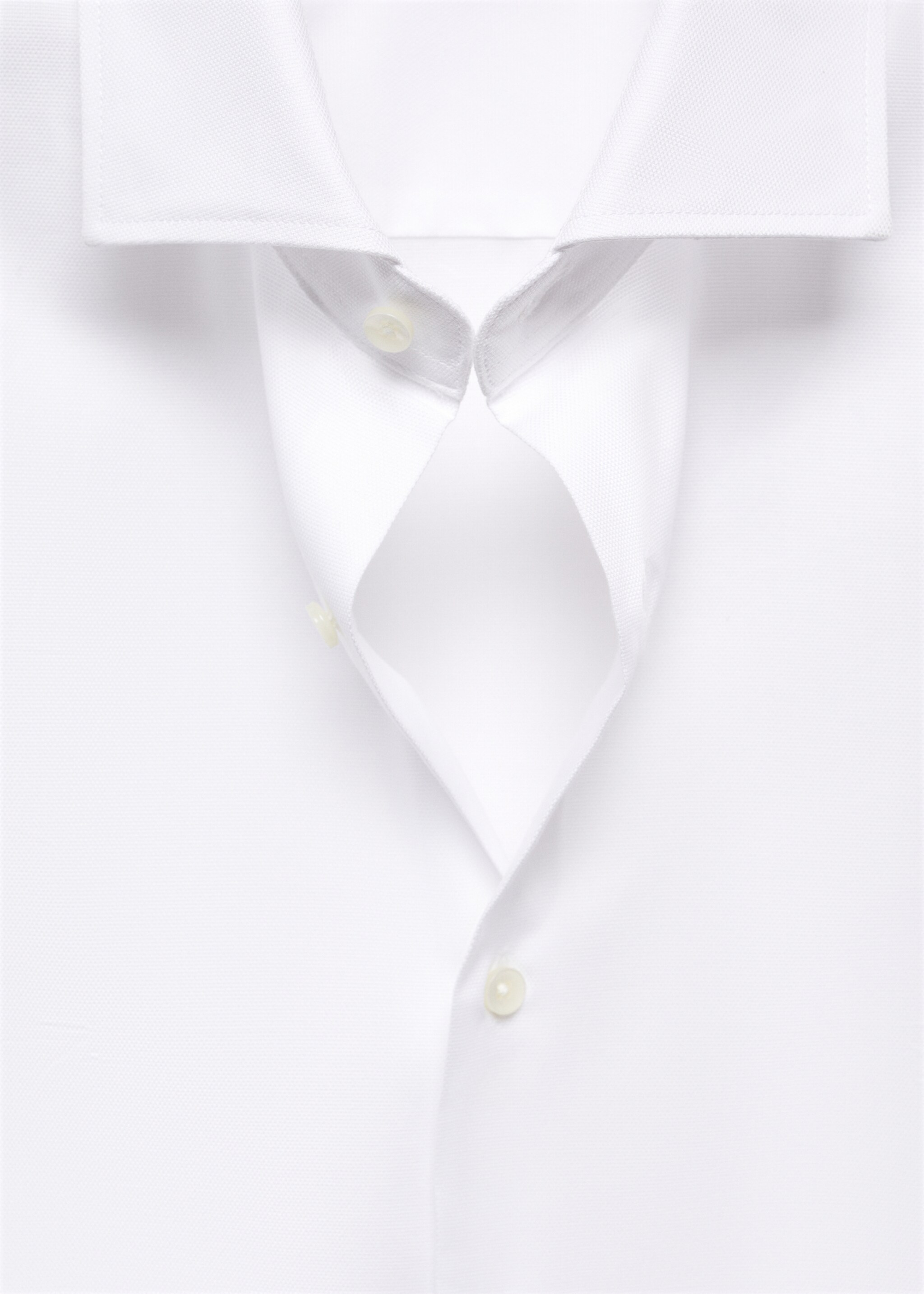 Strukturiertes Slim Fit-Oberhemd aus Baumwolle - Detail des Artikels 0