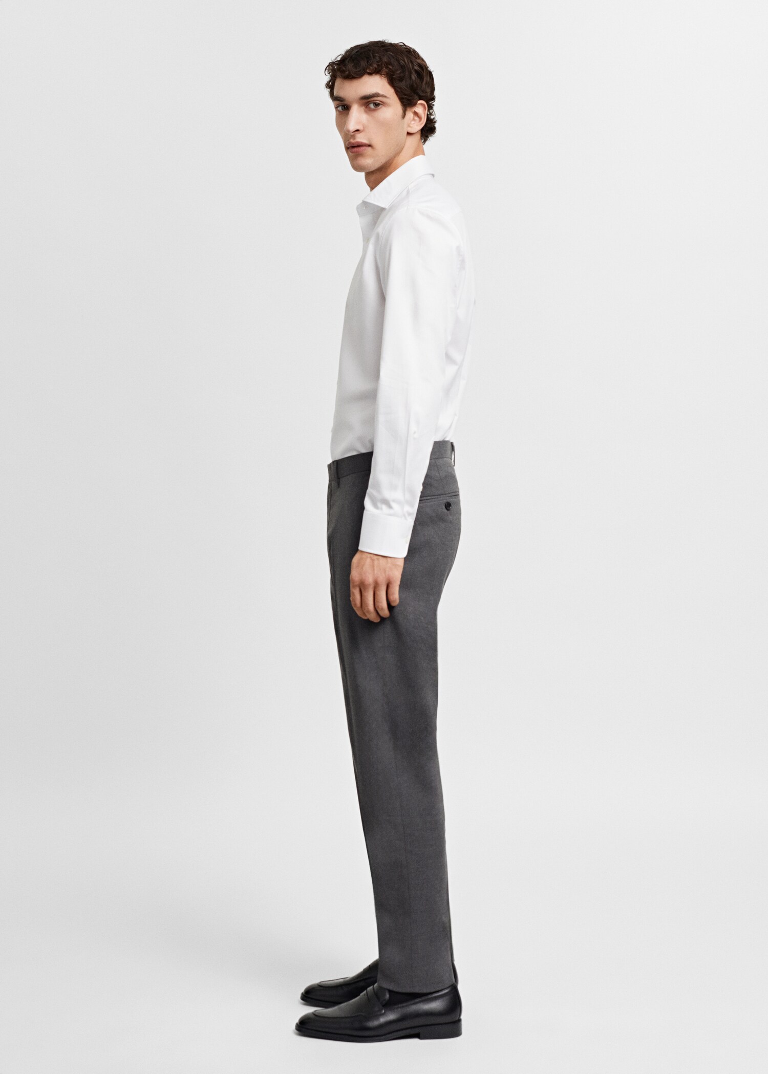 Chemise costume slim-fit coton structurée - Détail de l'article 2