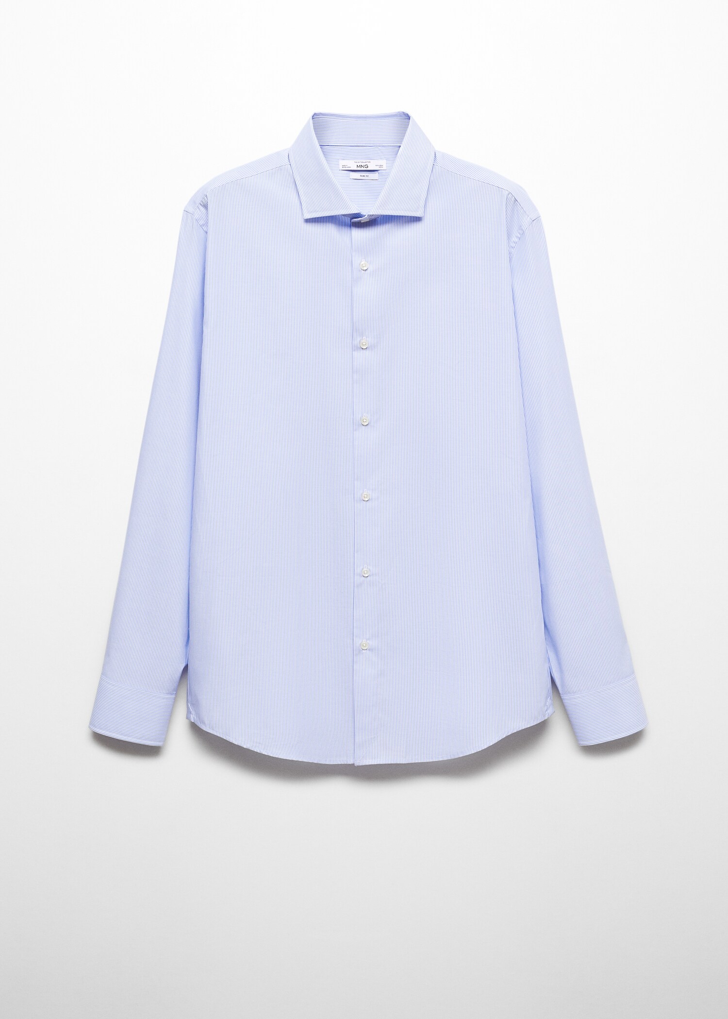 Feingestreiftes Slim Fit-Oberhemd aus Twill - Artikel ohne Model