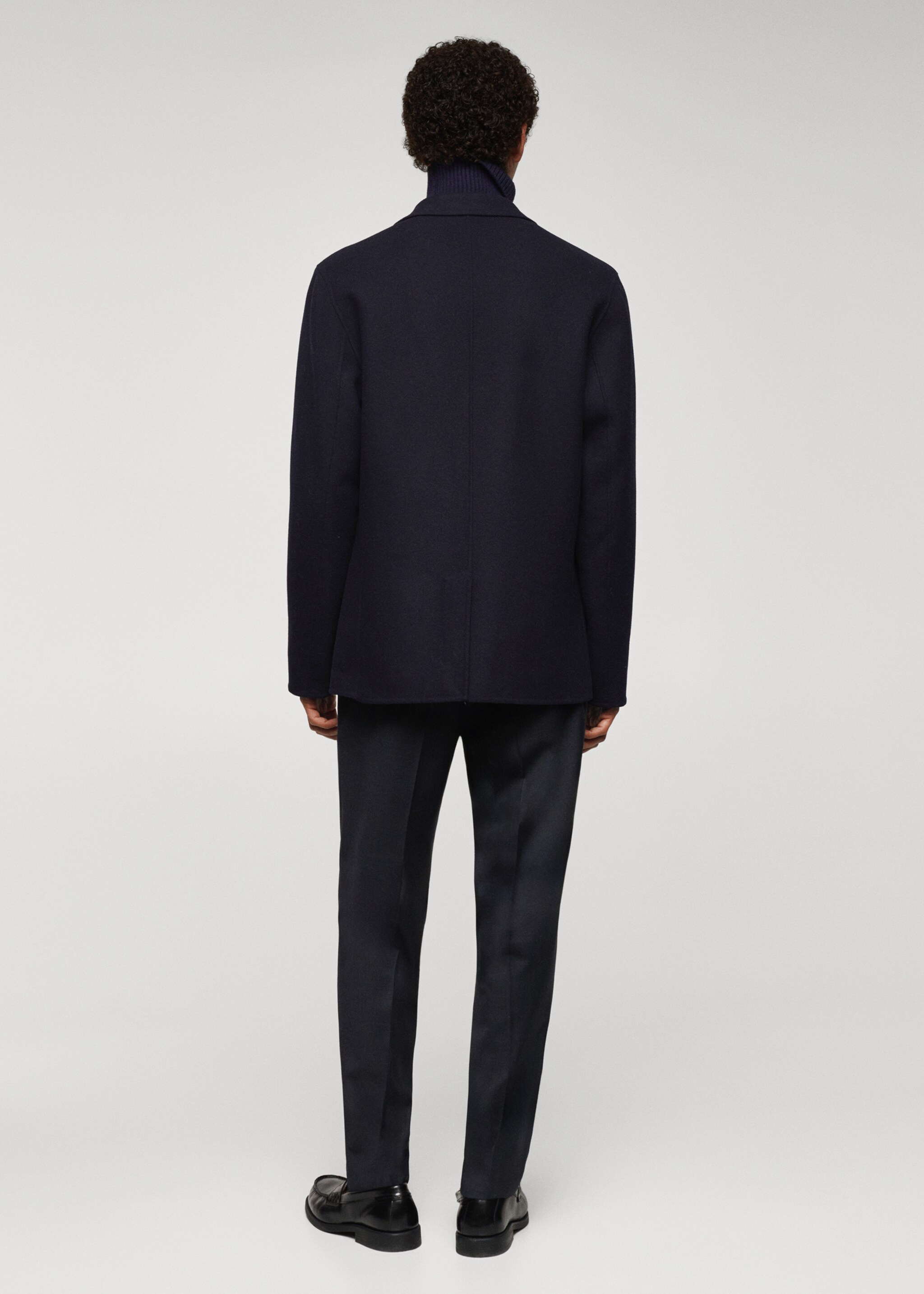 Wool handmade blazer - Reverse of the article