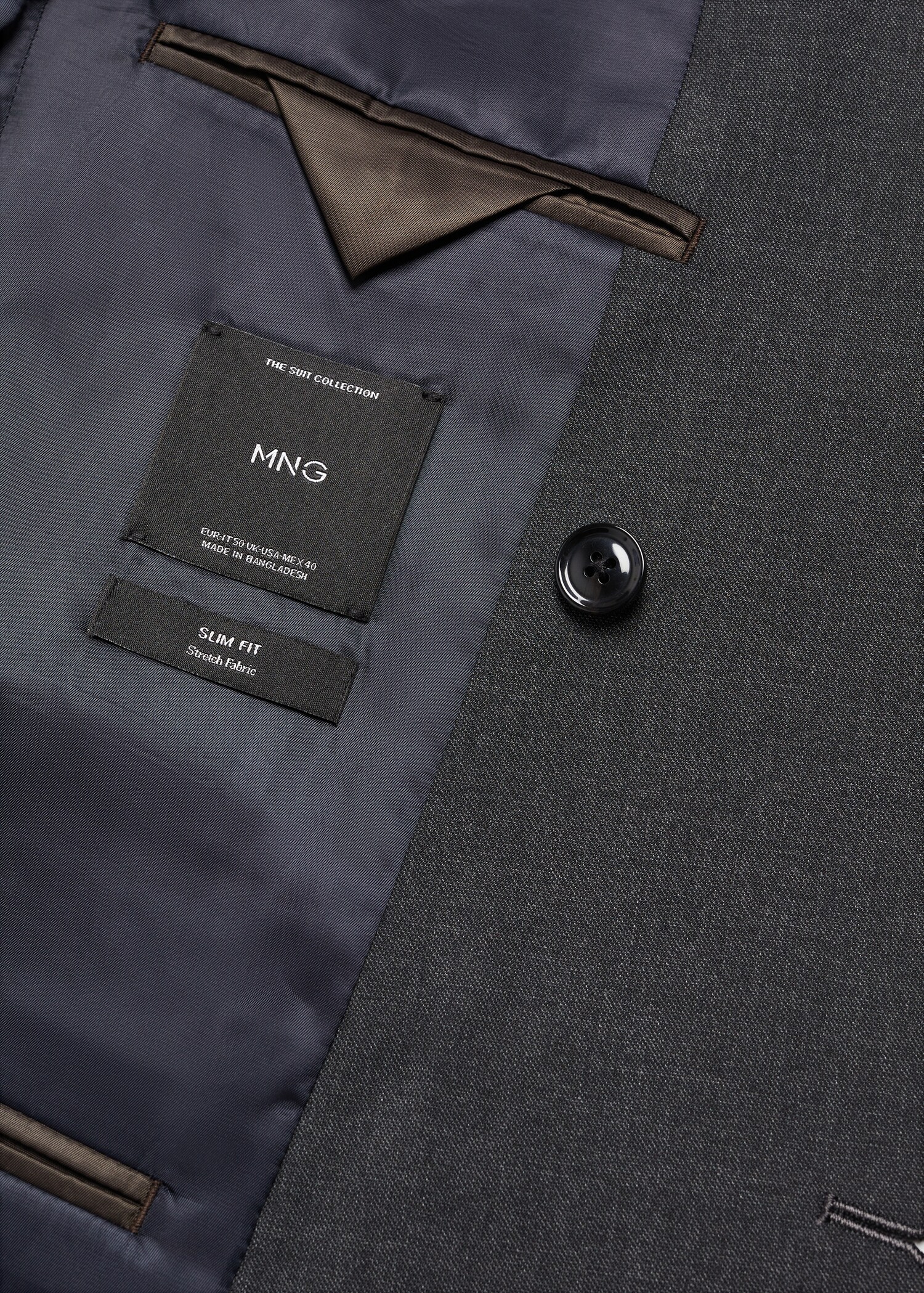 Slim fit-kavaj med omlott - Detaljer om artikeln 8