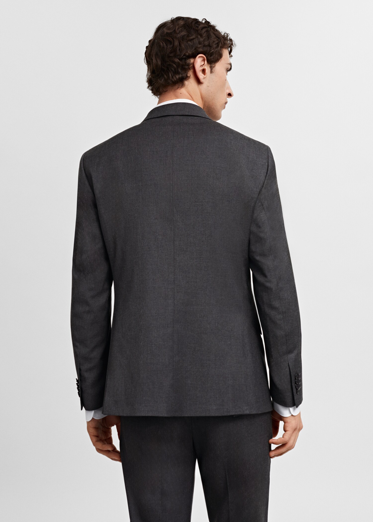 Slim fit-kavaj med omlott - Artikelns baksida