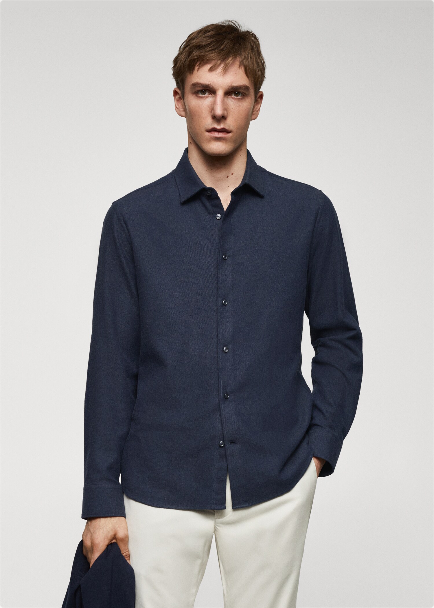Chemise twill flanelle - Plan moyen