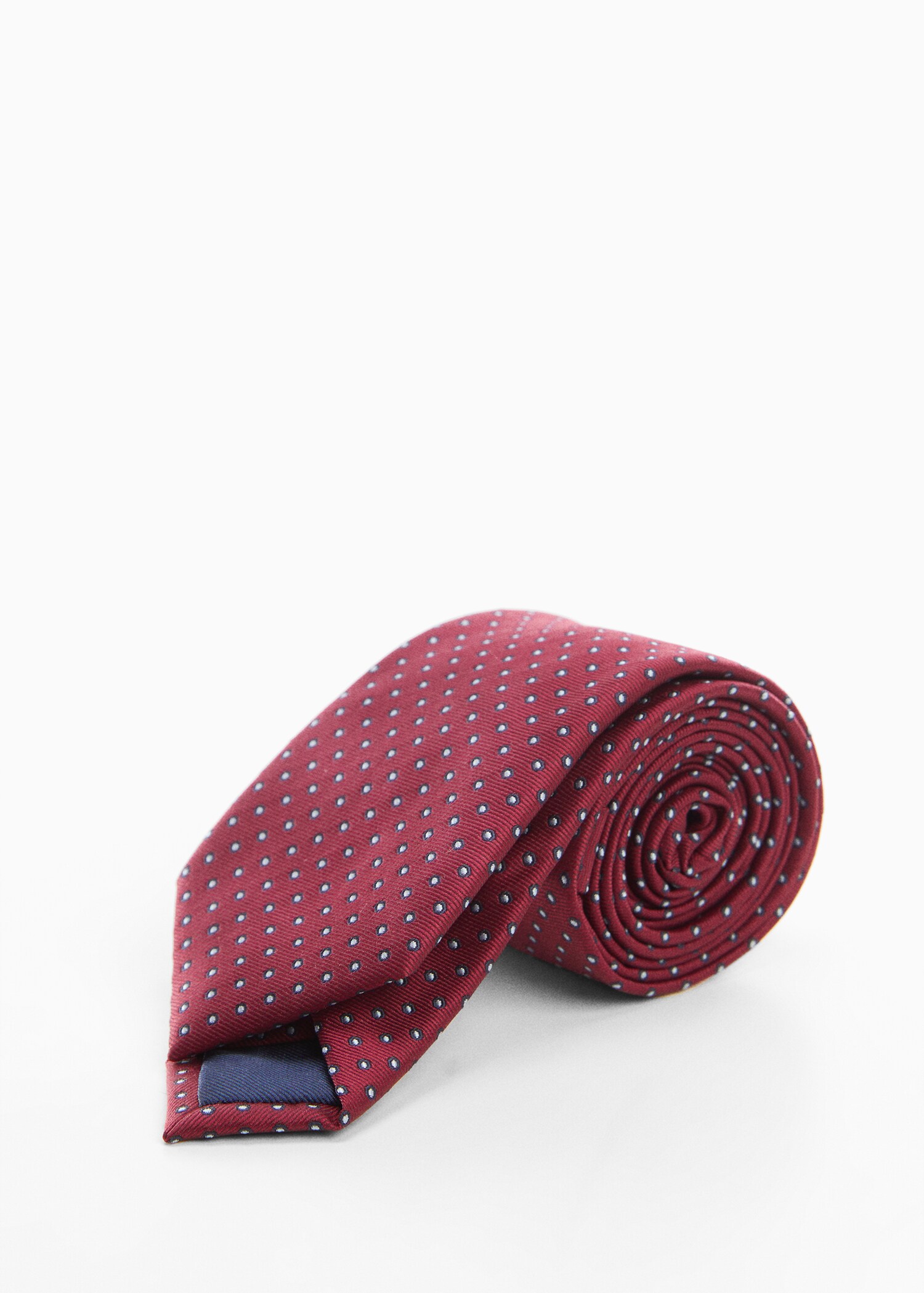 Corbata estampado lunares - Plano medio