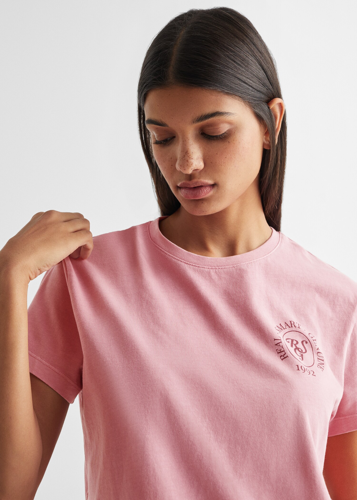 Printed cropped t-shirt - Details of the article 1
