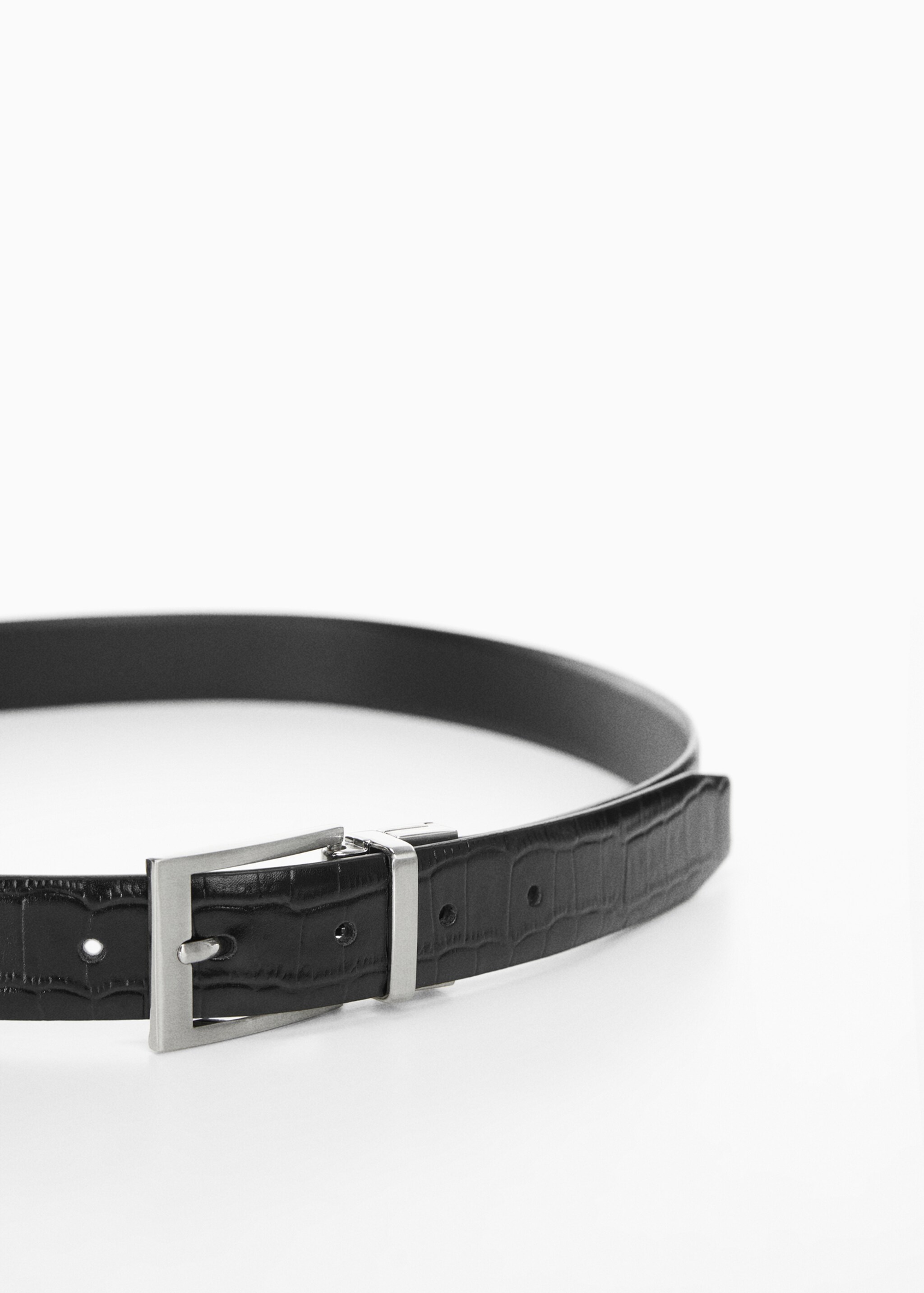 Ceinture simili-cuir crocodile - Plan moyen