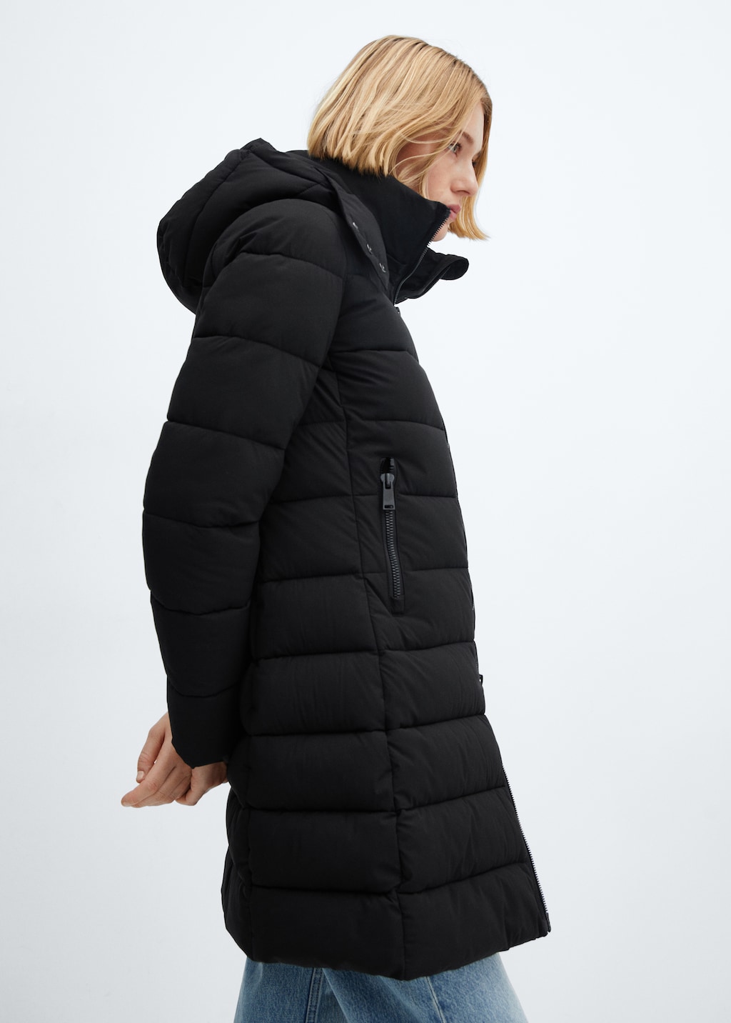 Anorak matelasse capuche