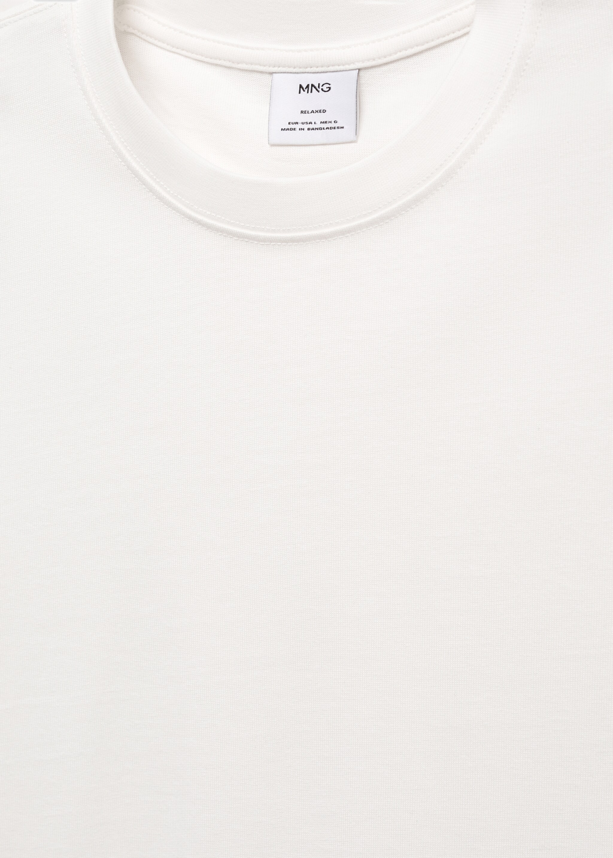 Basic 100% cotton relaxed-fit t-shirt - Details of the article 8