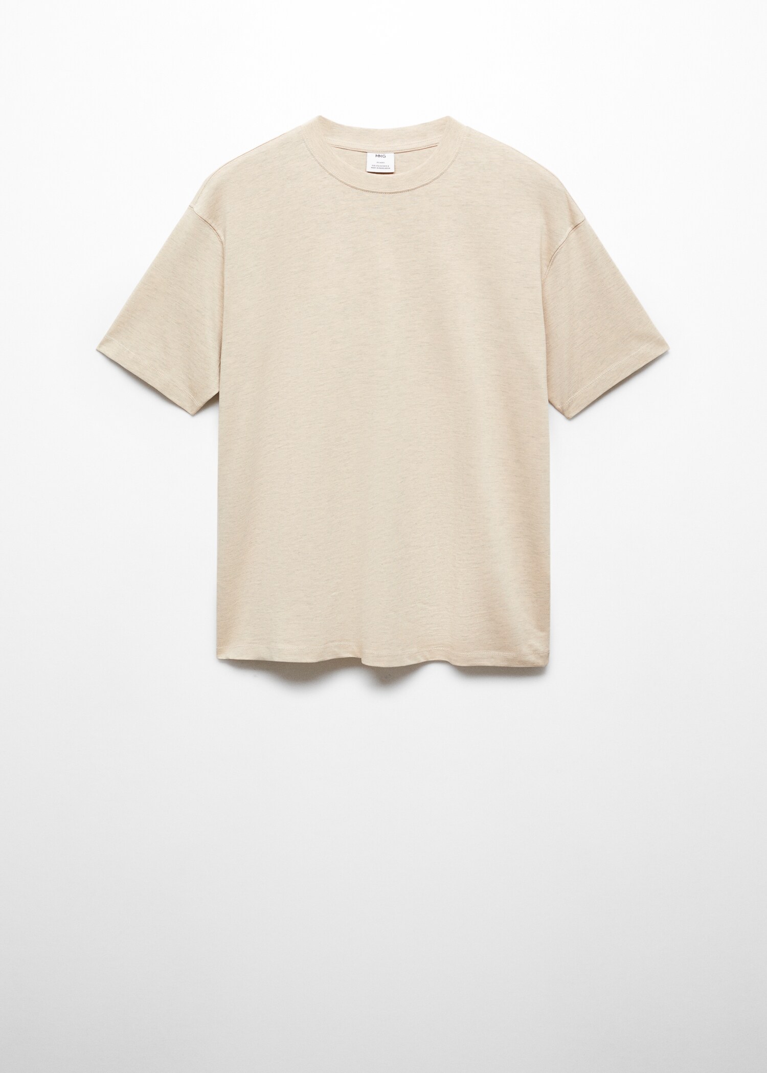Basic 100% cotton relaxed-fit t-shirt - Article without model