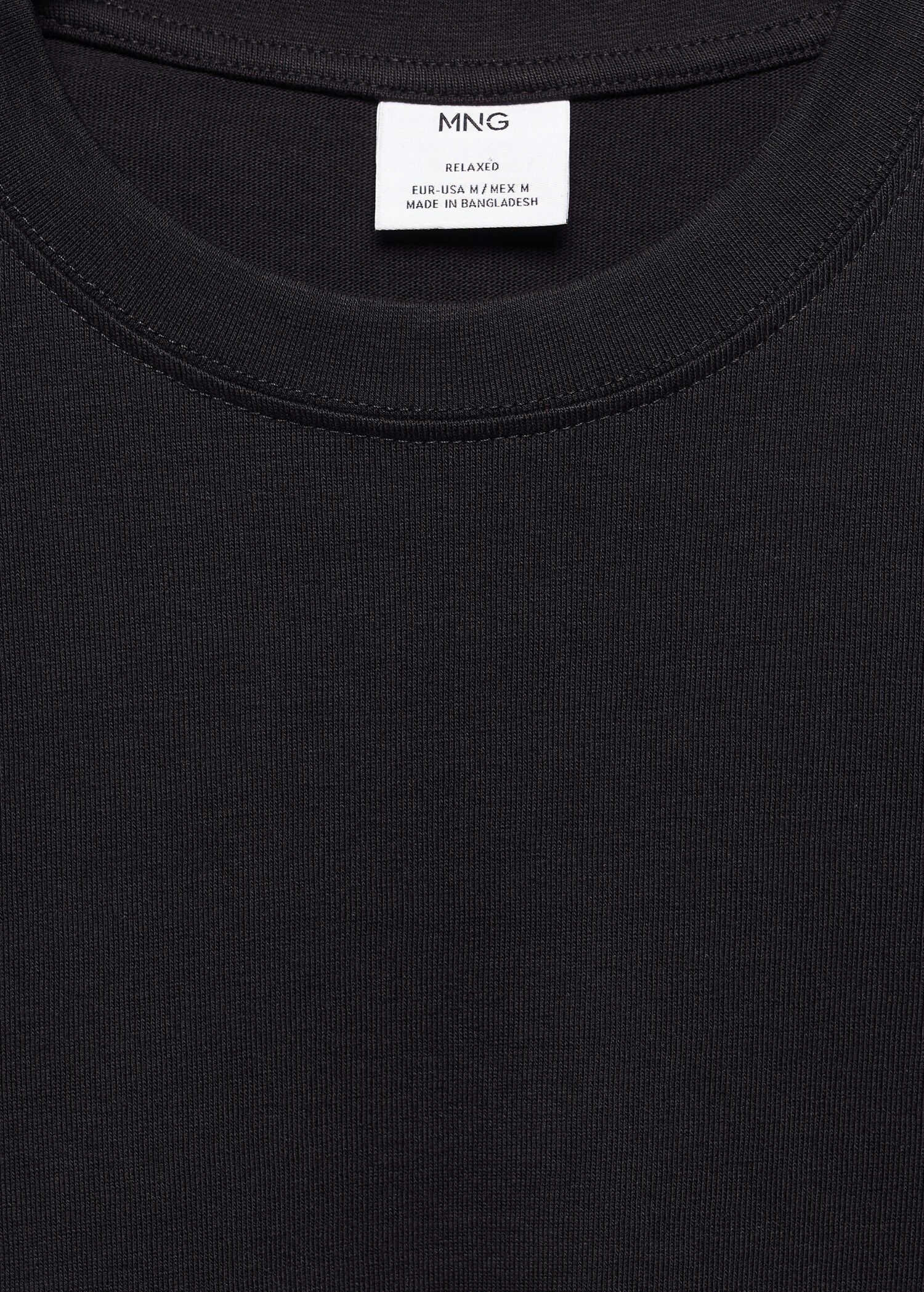 Camiseta básica 100% algodón relaxed fit - Detalle del artículo 8