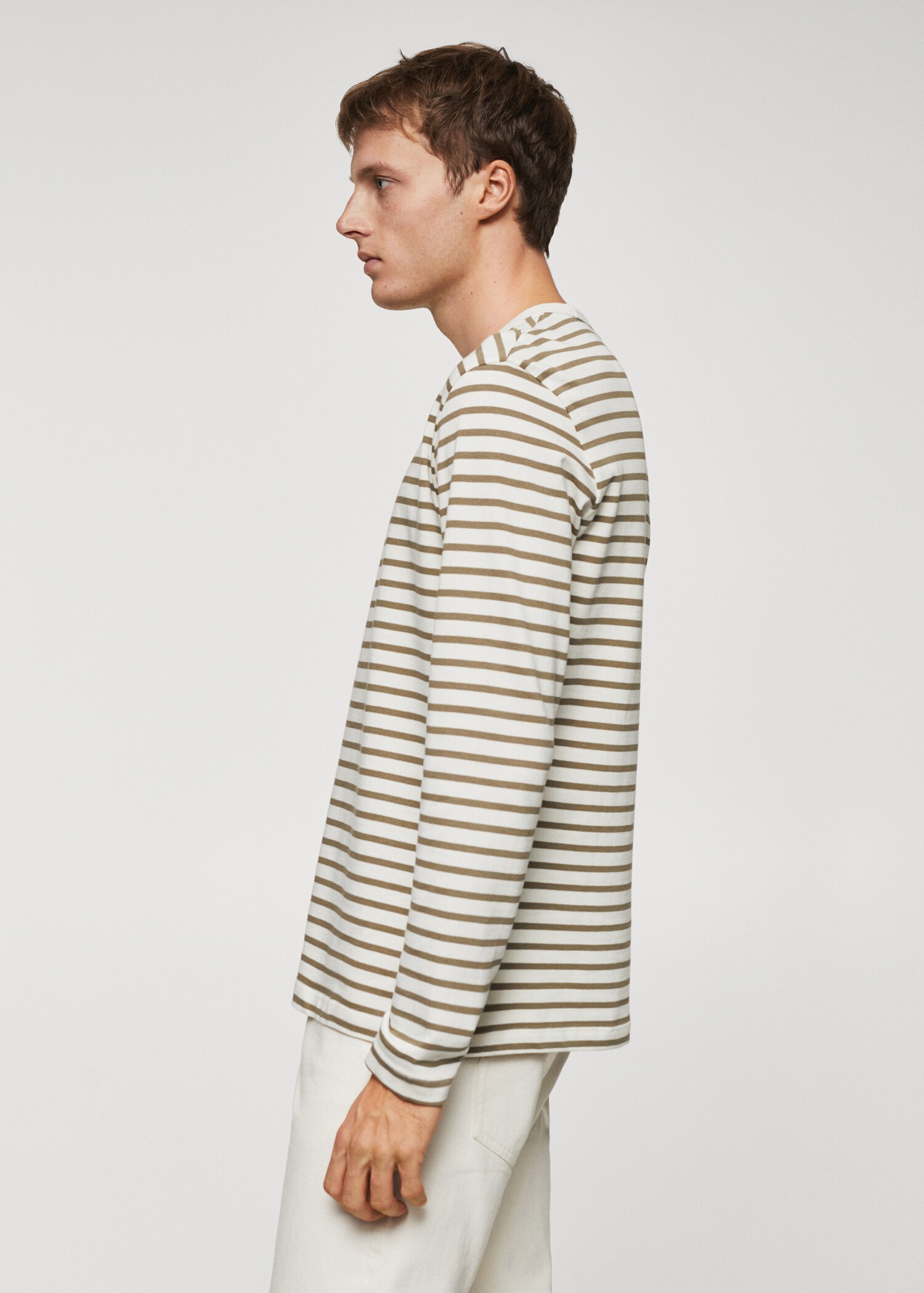 Striped long sleeves t-shirt - Details of the article 2