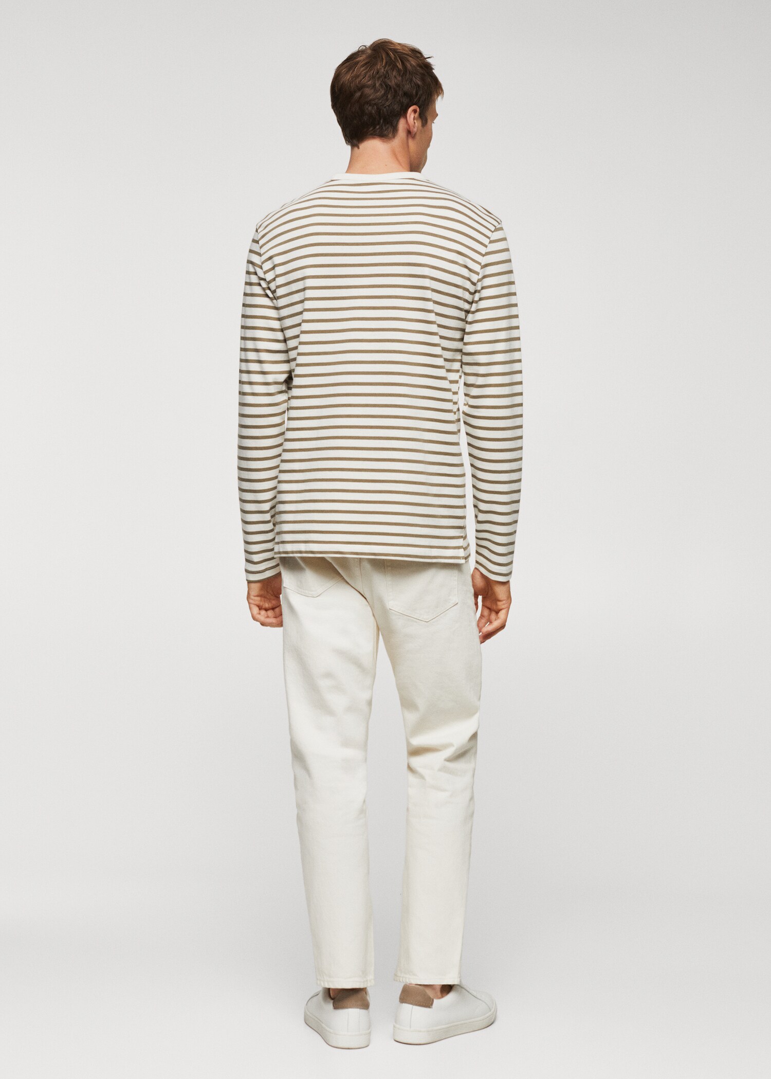 Striped long sleeves t-shirt - Reverse of the article