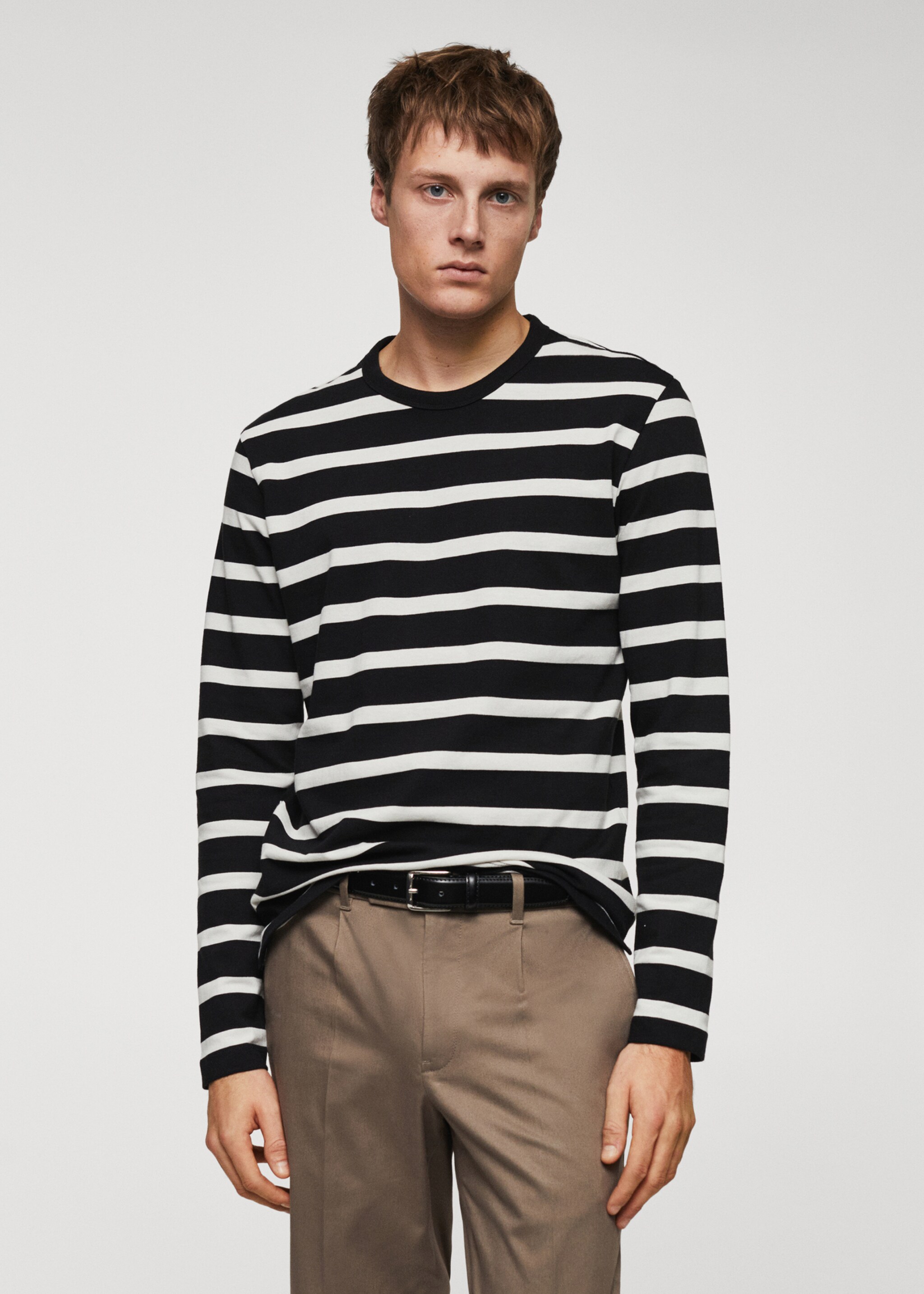 Striped long sleeves t-shirt - Medium plane