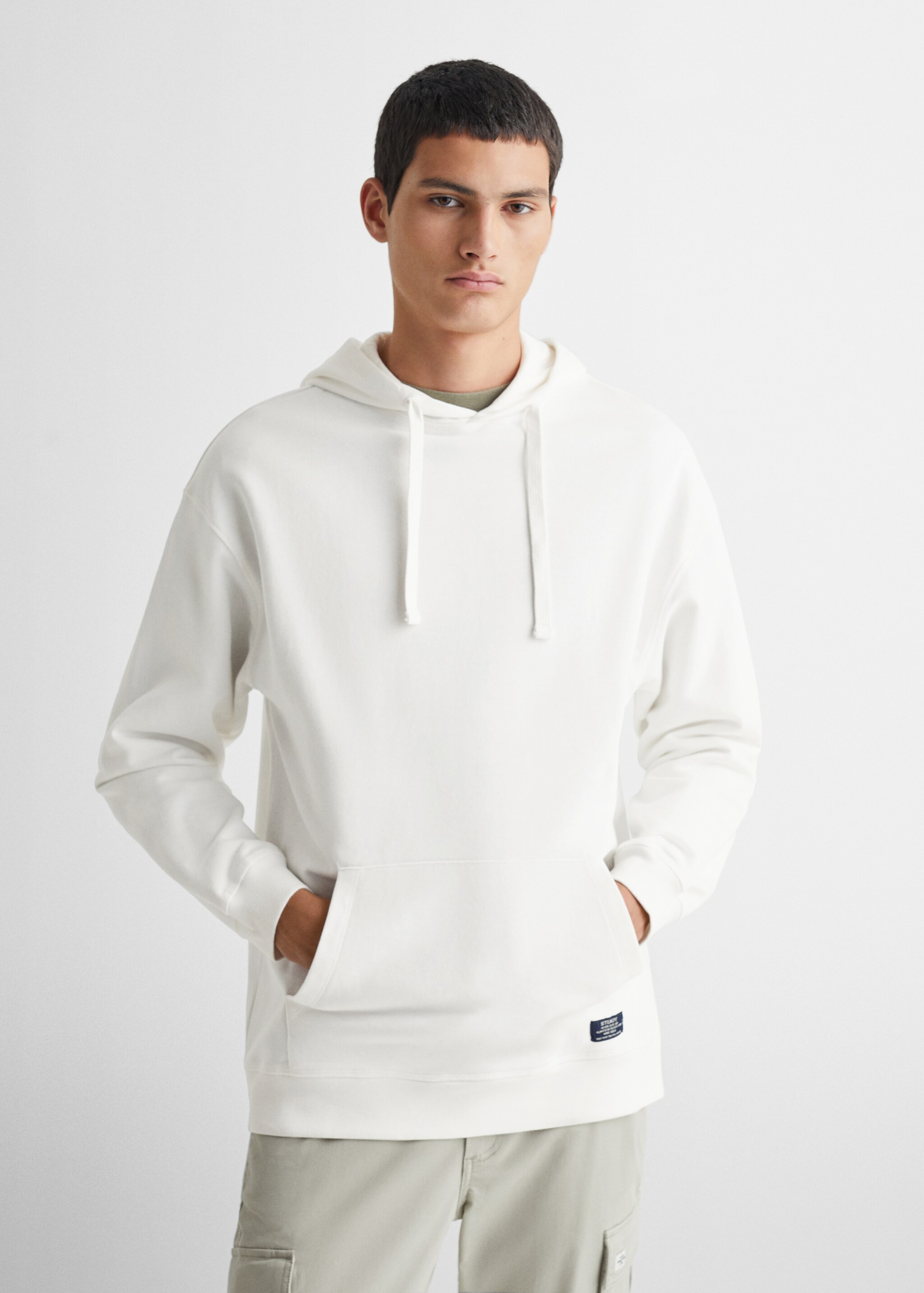 Unisex hoodie - Medium plane, White. Ref: 67050652-00.