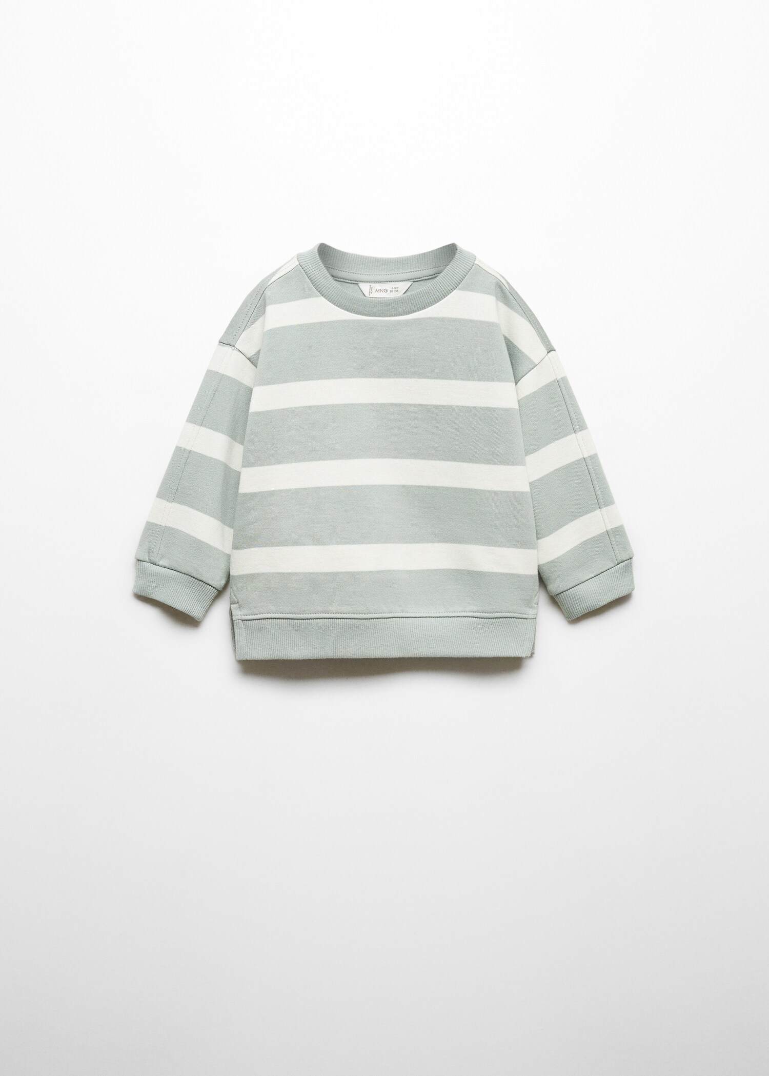 Striped cotton-blend sweatshirt - Article without model