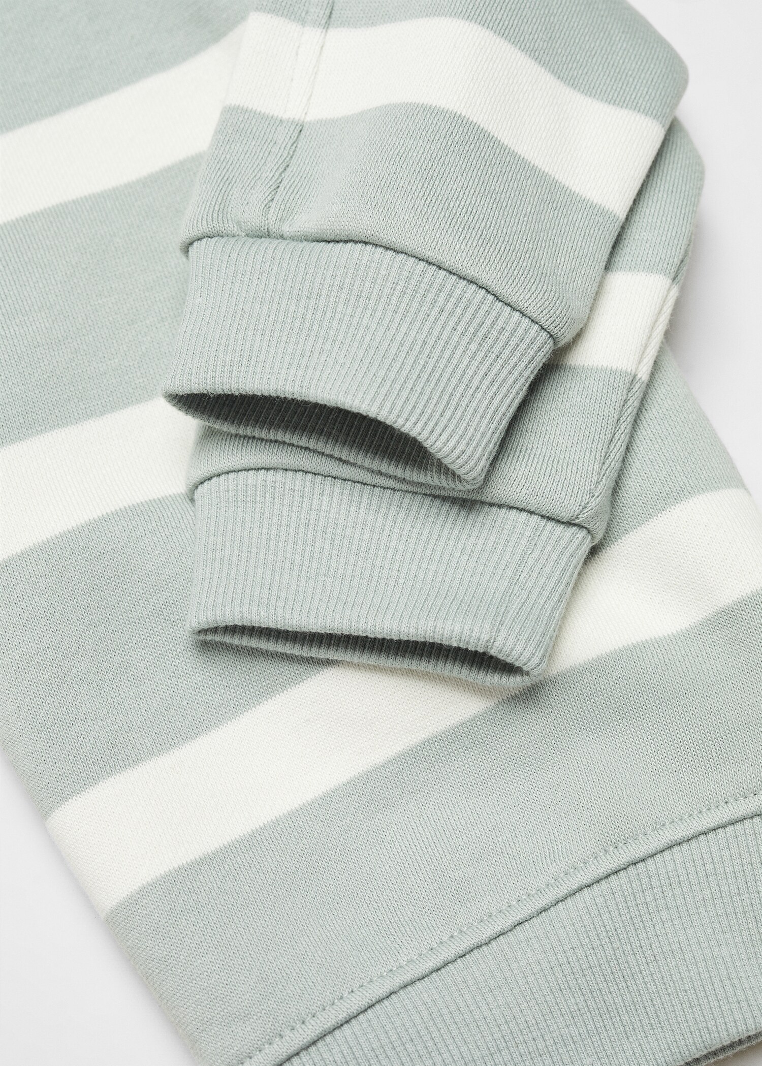 Striped cotton-blend sweatshirt - Details of the article 0