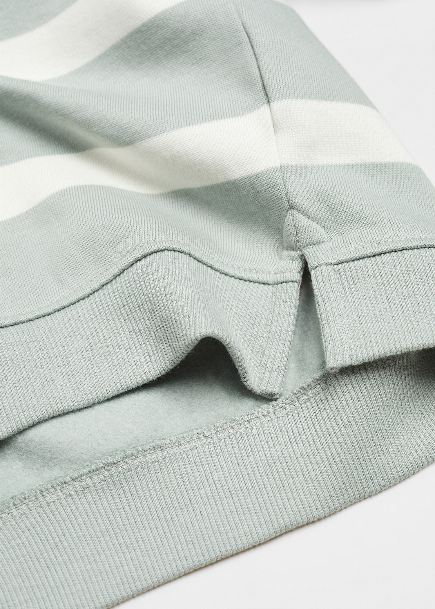 Striped cotton-blend sweatshirt - Details of the article 8