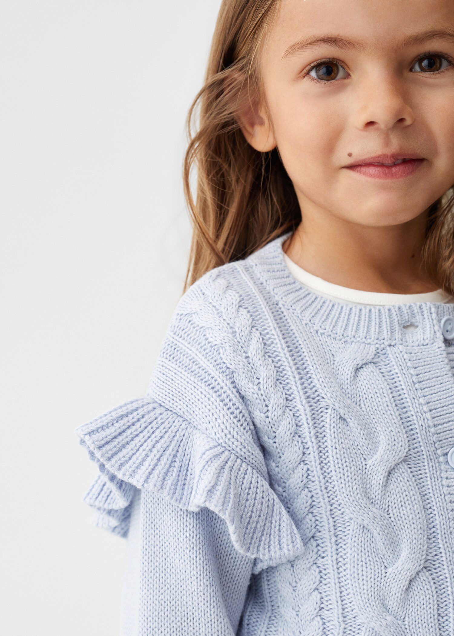 Strick-Cardigan mit Rüschen - Detail des Artikels 1