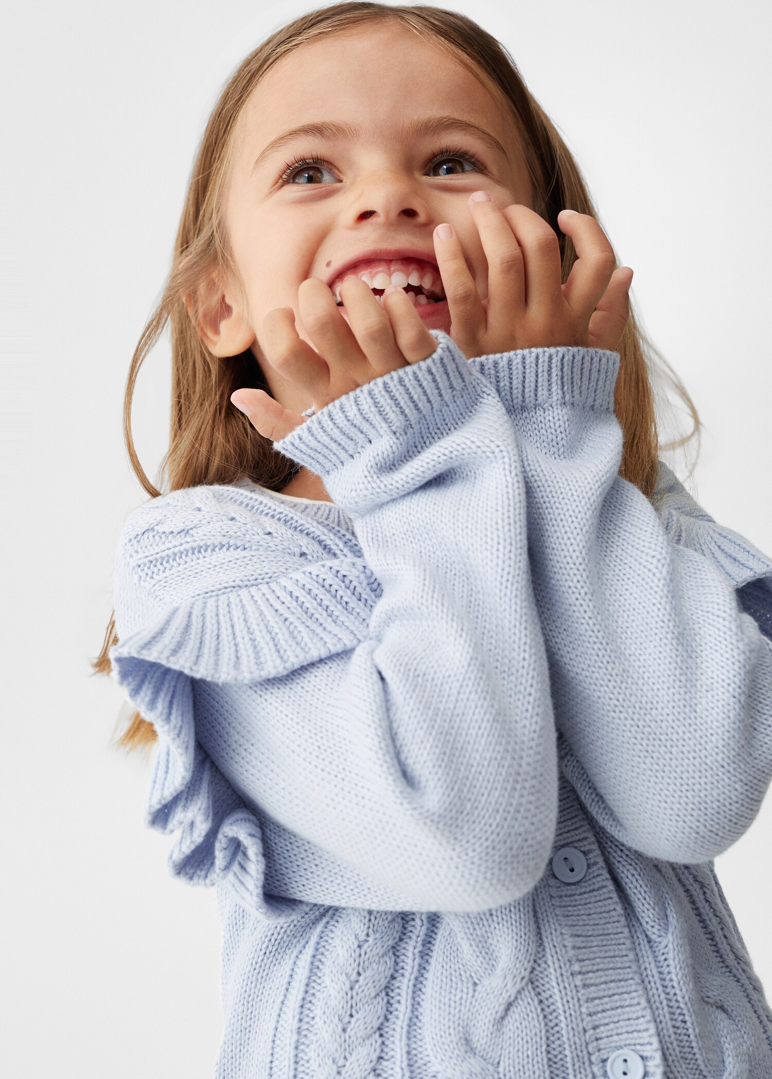 Strick-Cardigan mit Rüschen - Detail des Artikels 2