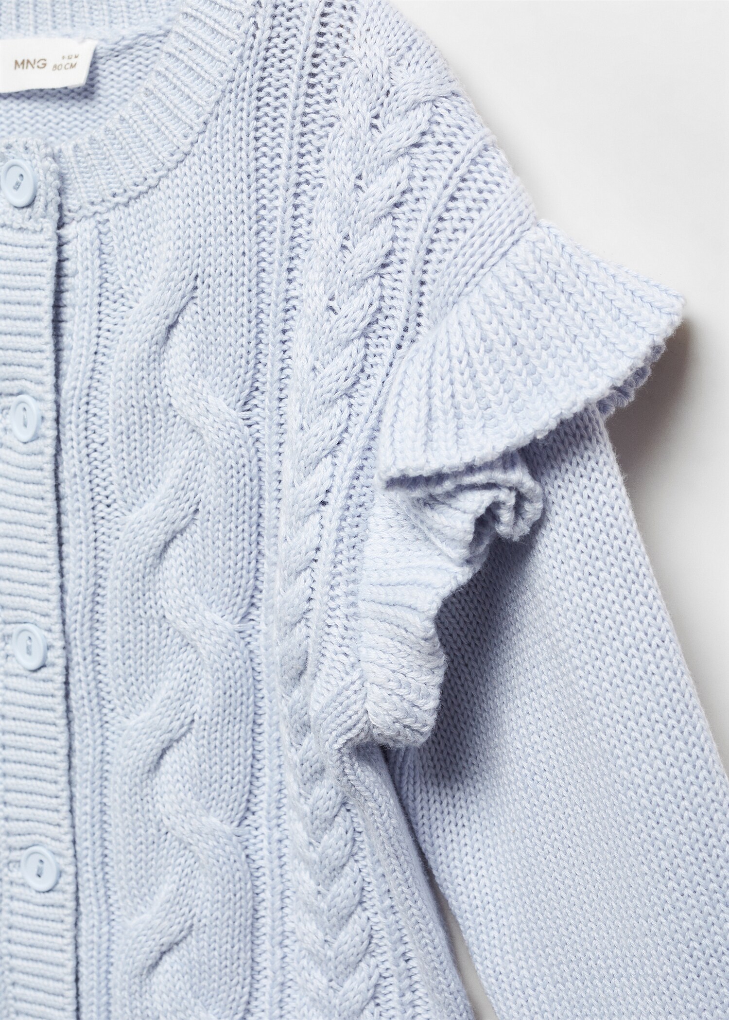 Strick-Cardigan mit Rüschen - Detail des Artikels 8