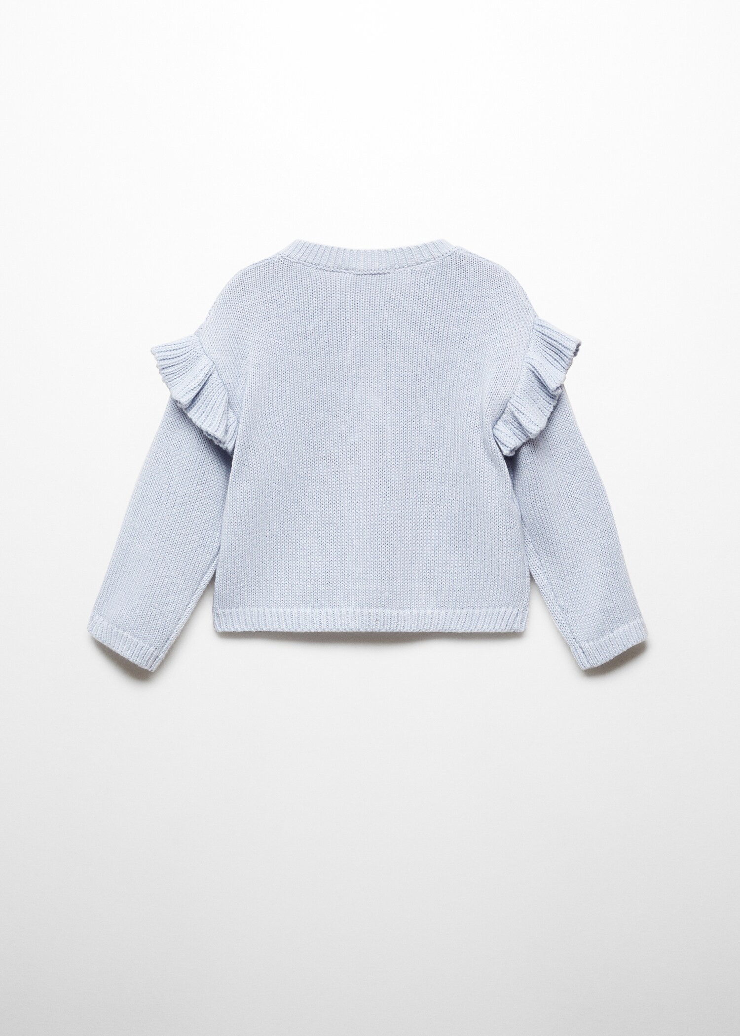 Strick-Cardigan mit Rüschen - Rückseite des Artikels