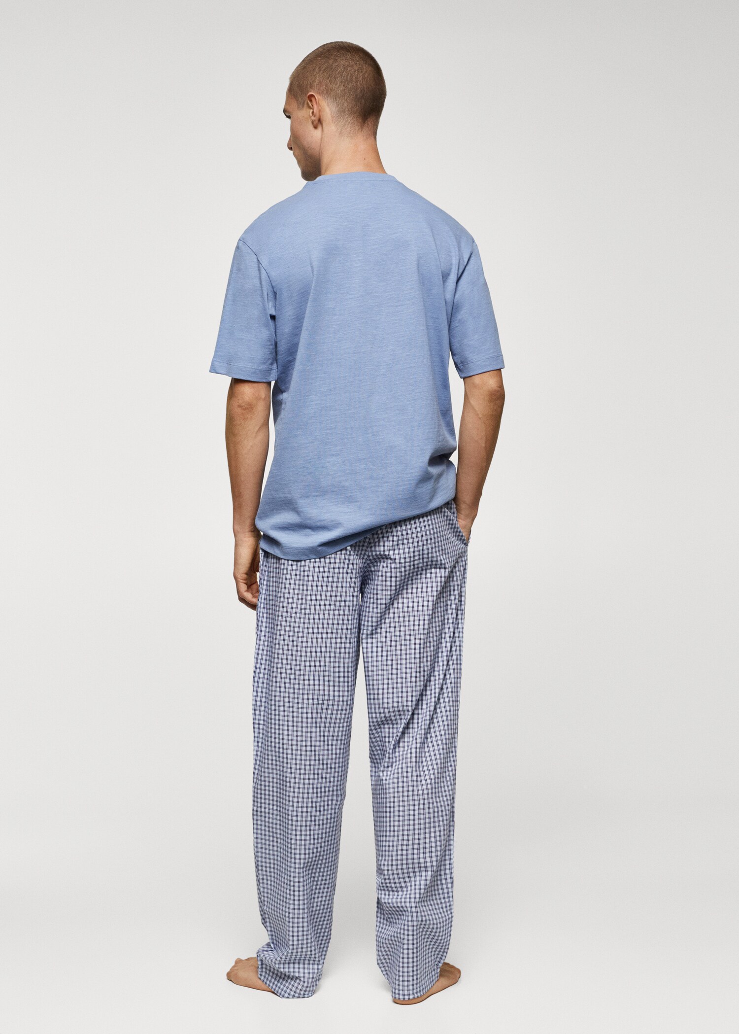 Check cotton pyjama pack - Reverse of the article