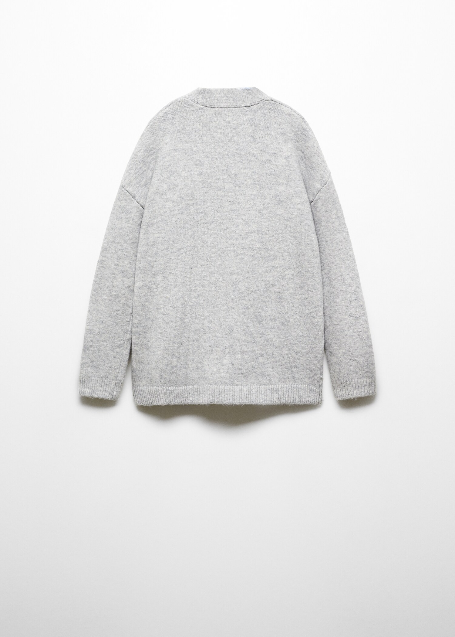 Knit long cardigan - Reverse of the article