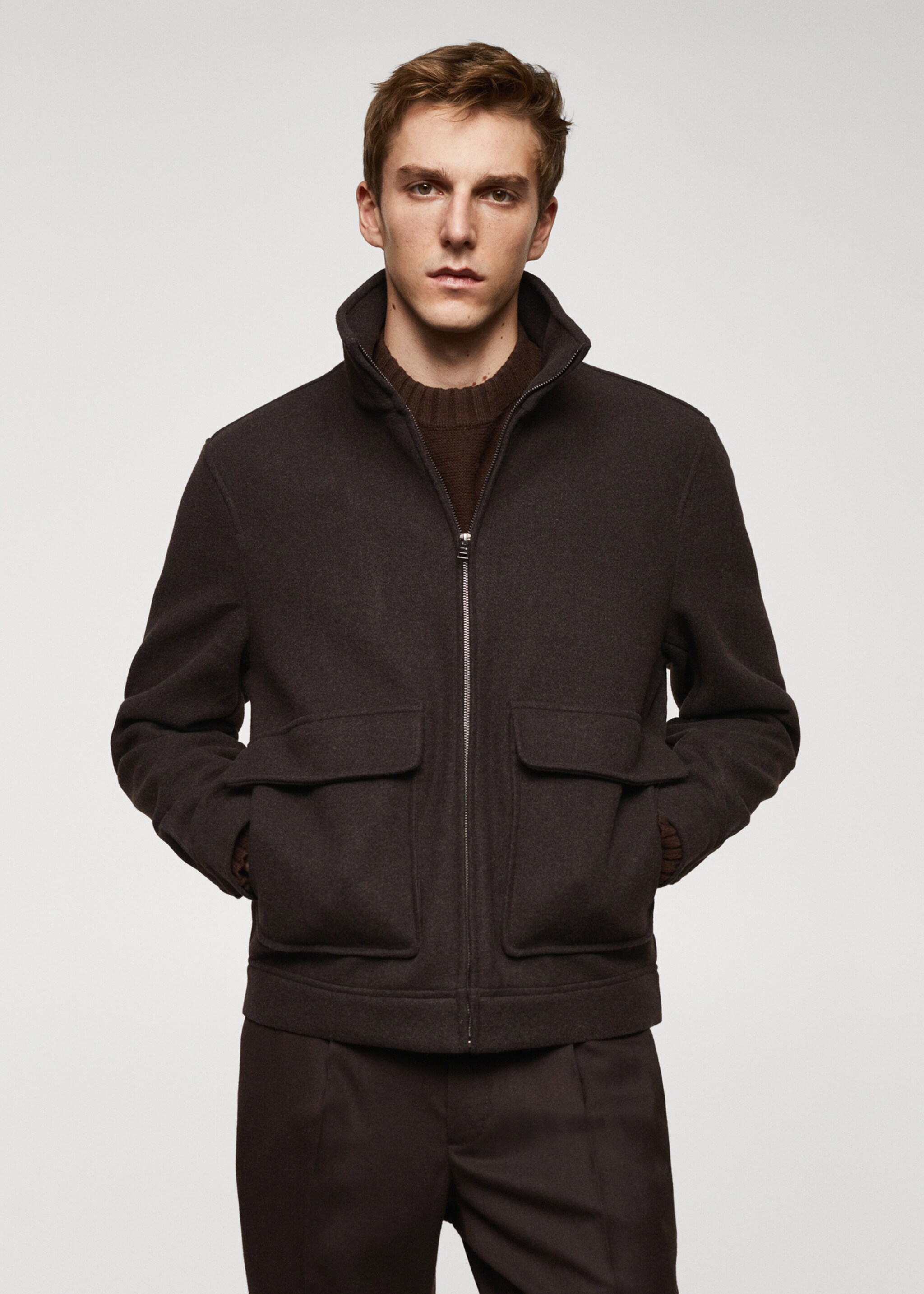Jacket with flap pocket - Medium plane
