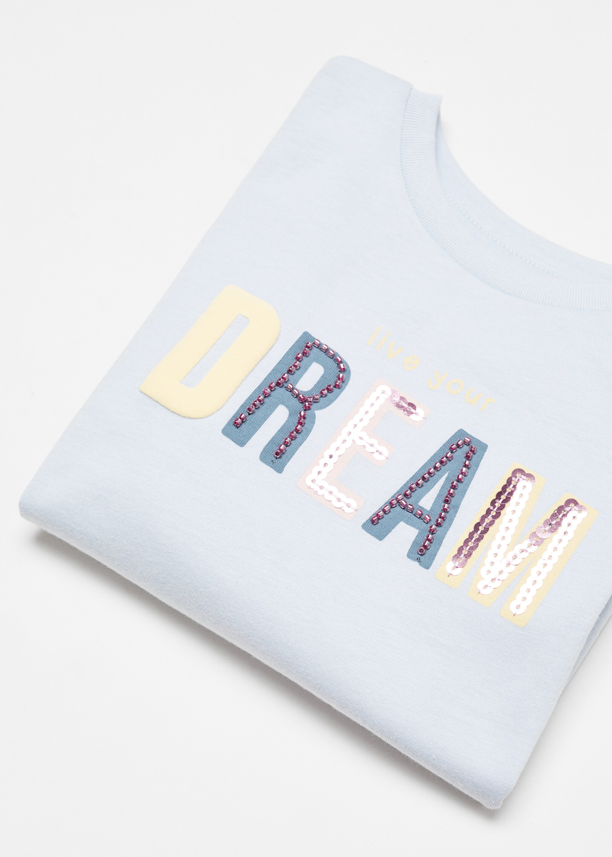 T-shirt message paillettes - Détail de l'article 8