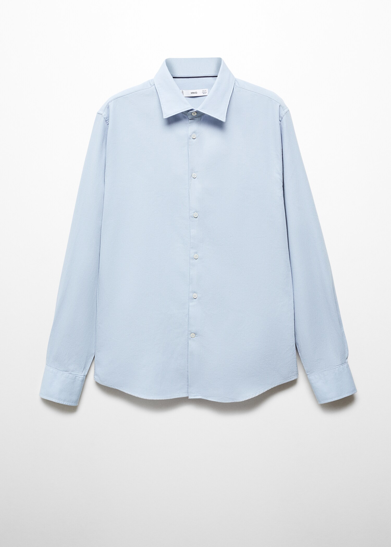 Πουκάμισο slim fit βαμβάκι ανάγλυφο - Προϊόν χωρίς μοντέλο