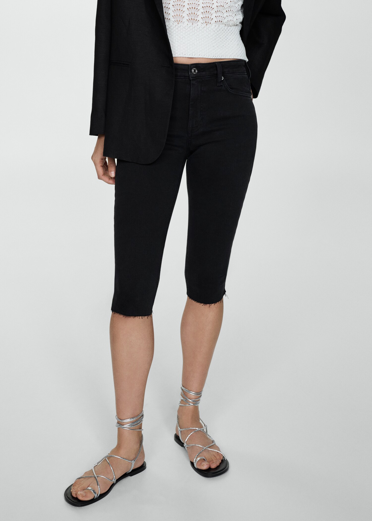 Capri slim-fit jeans - Medium plane