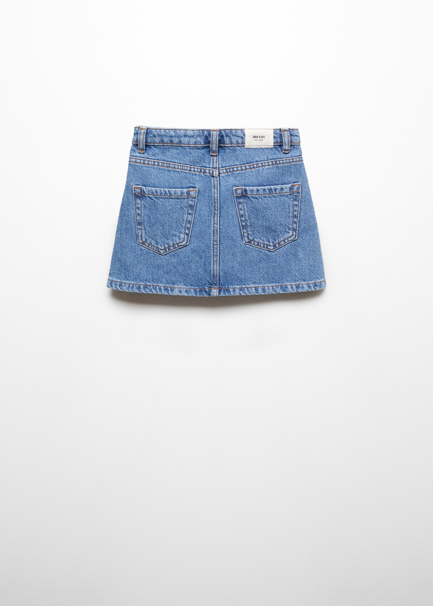 Falda corta denim - Reverso del artículo