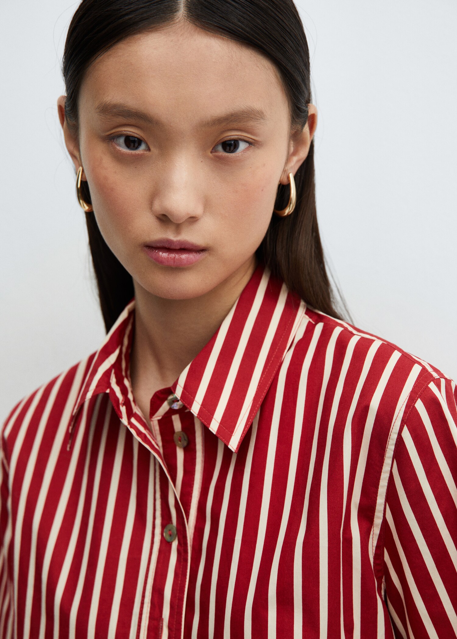 Short sleeve striped shirt - Details of the article 1