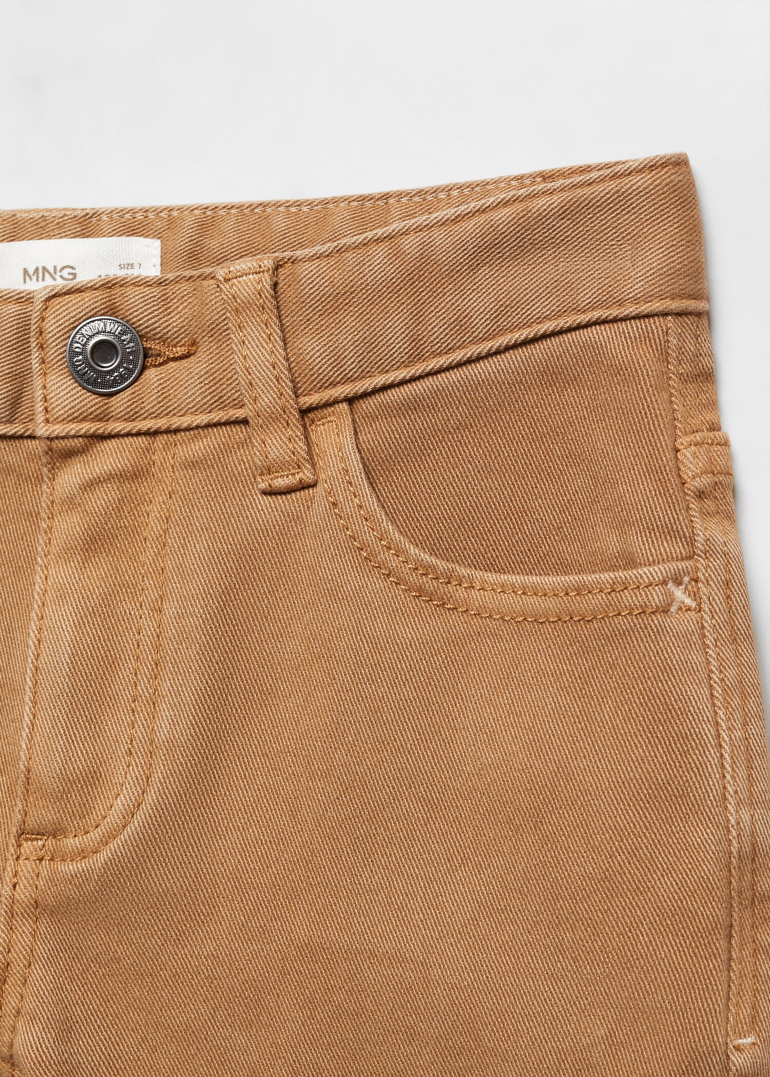 Straight-fit cotton trousers - Details of the article 8