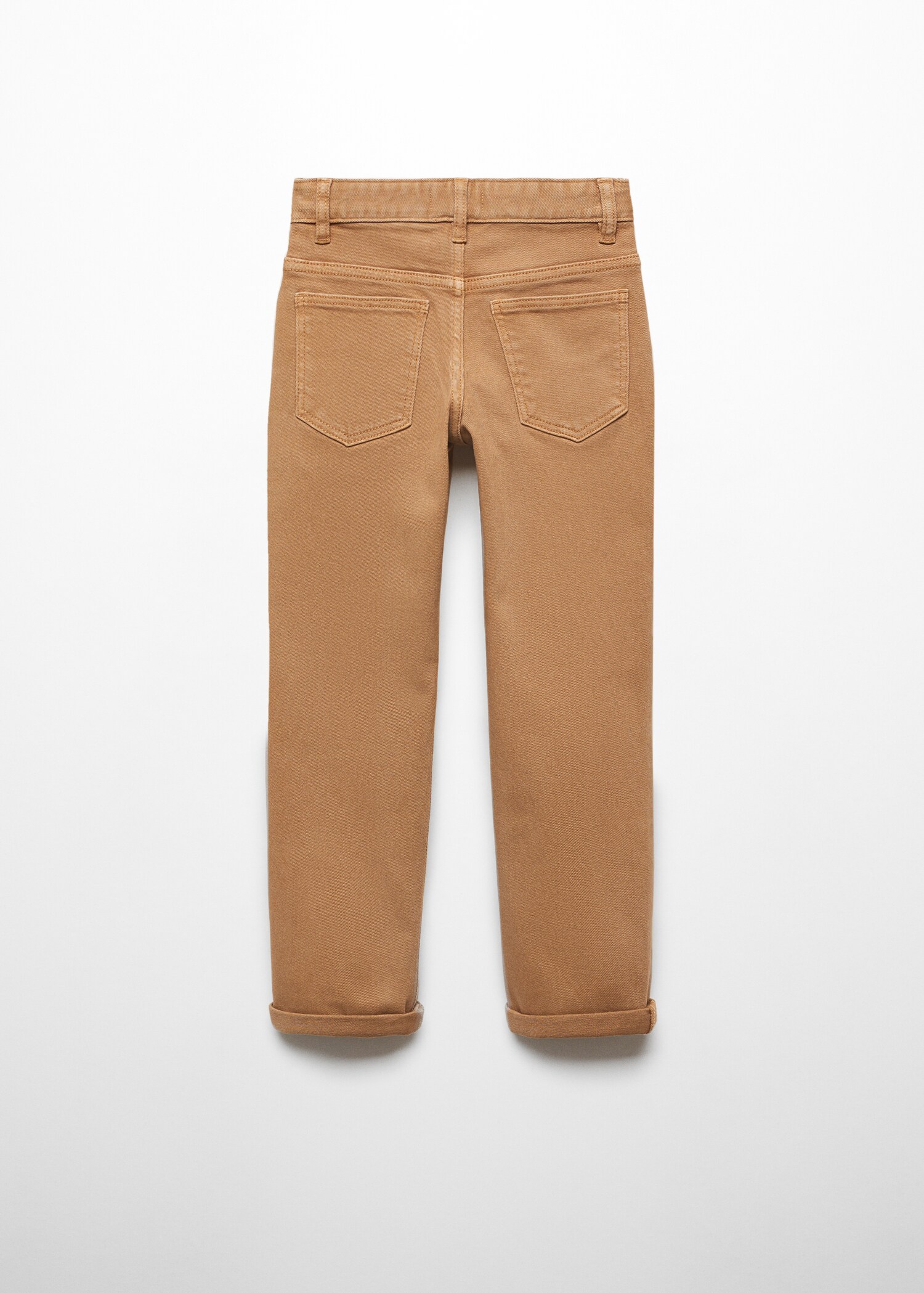 Straight-fit cotton trousers - Reverse of the article