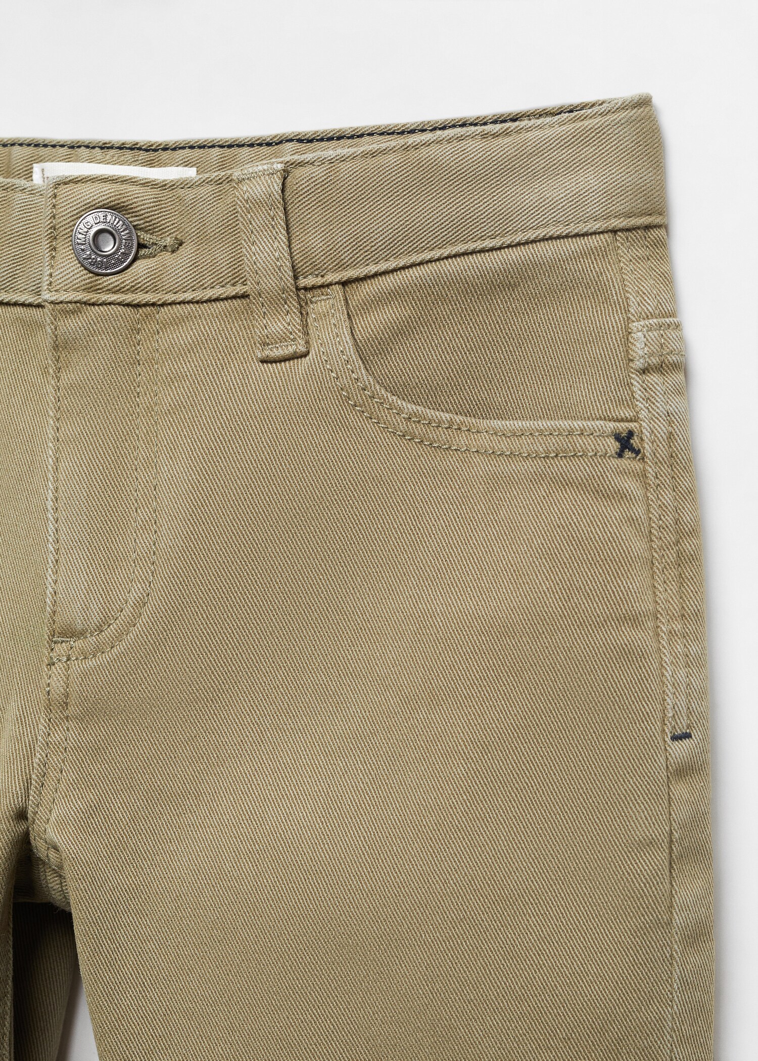 Straight-fit cotton trousers - Details of the article 8