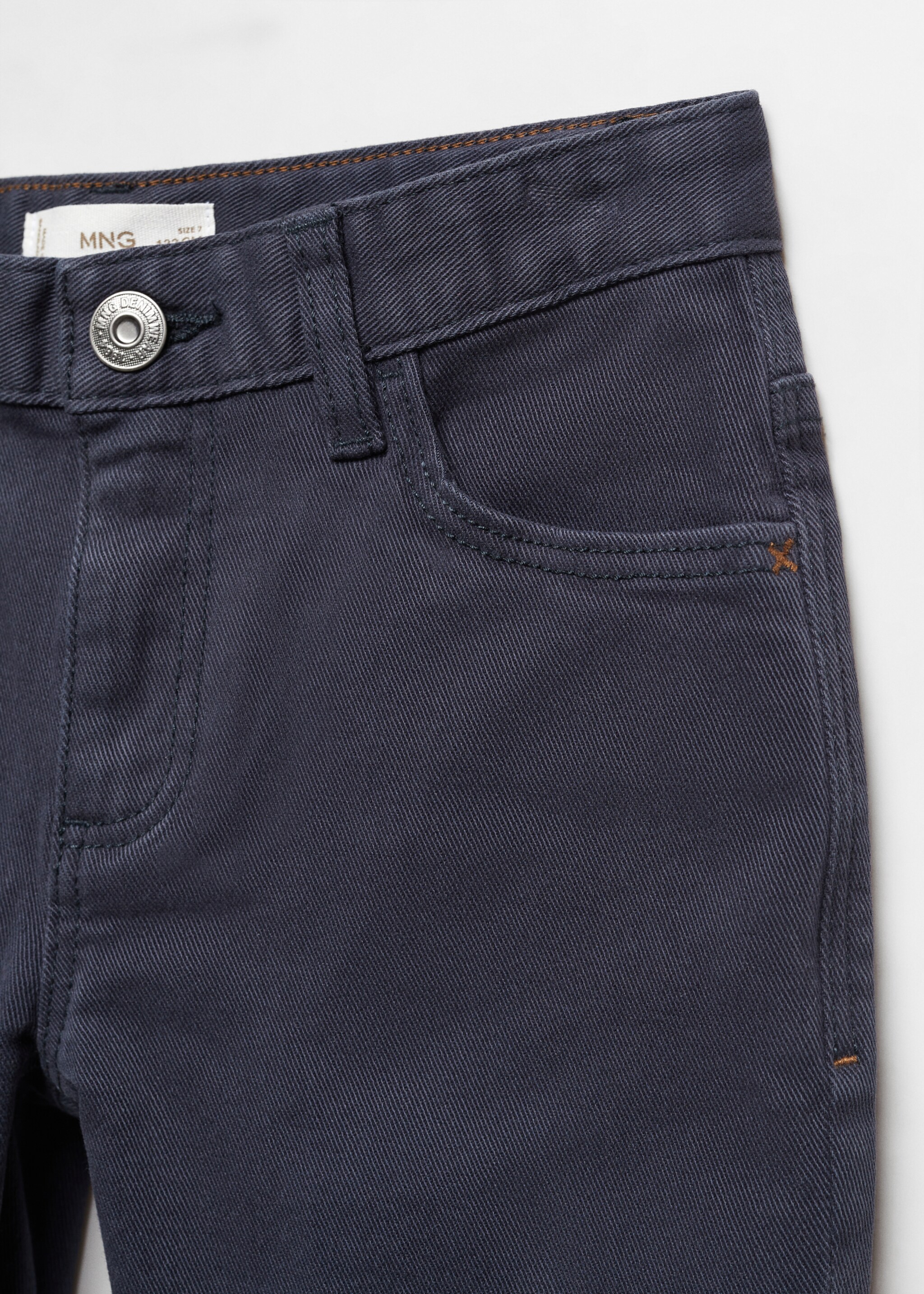 Straight-fit cotton trousers - Details of the article 8