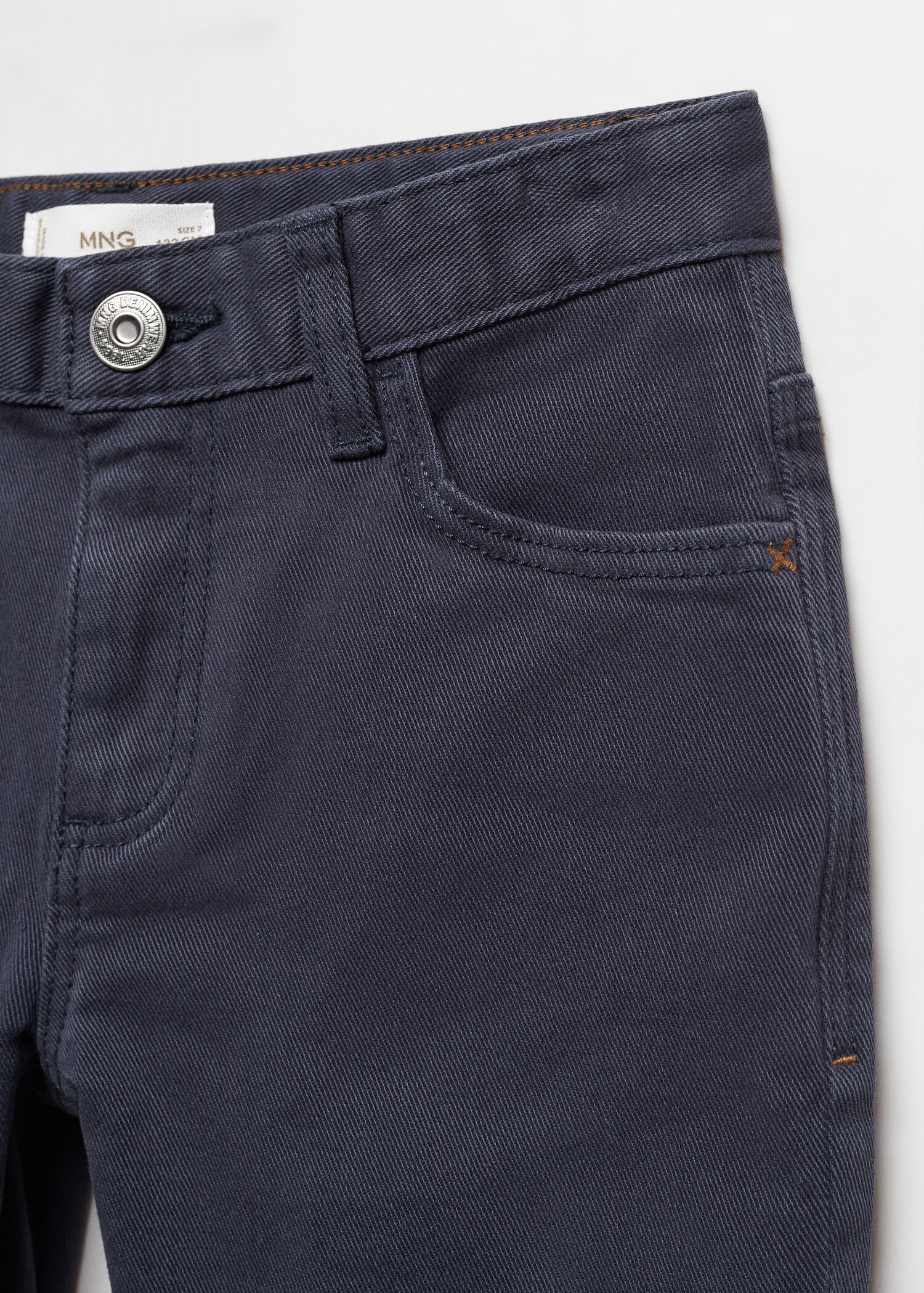 Straight-fit cotton trousers - Details of the article 8