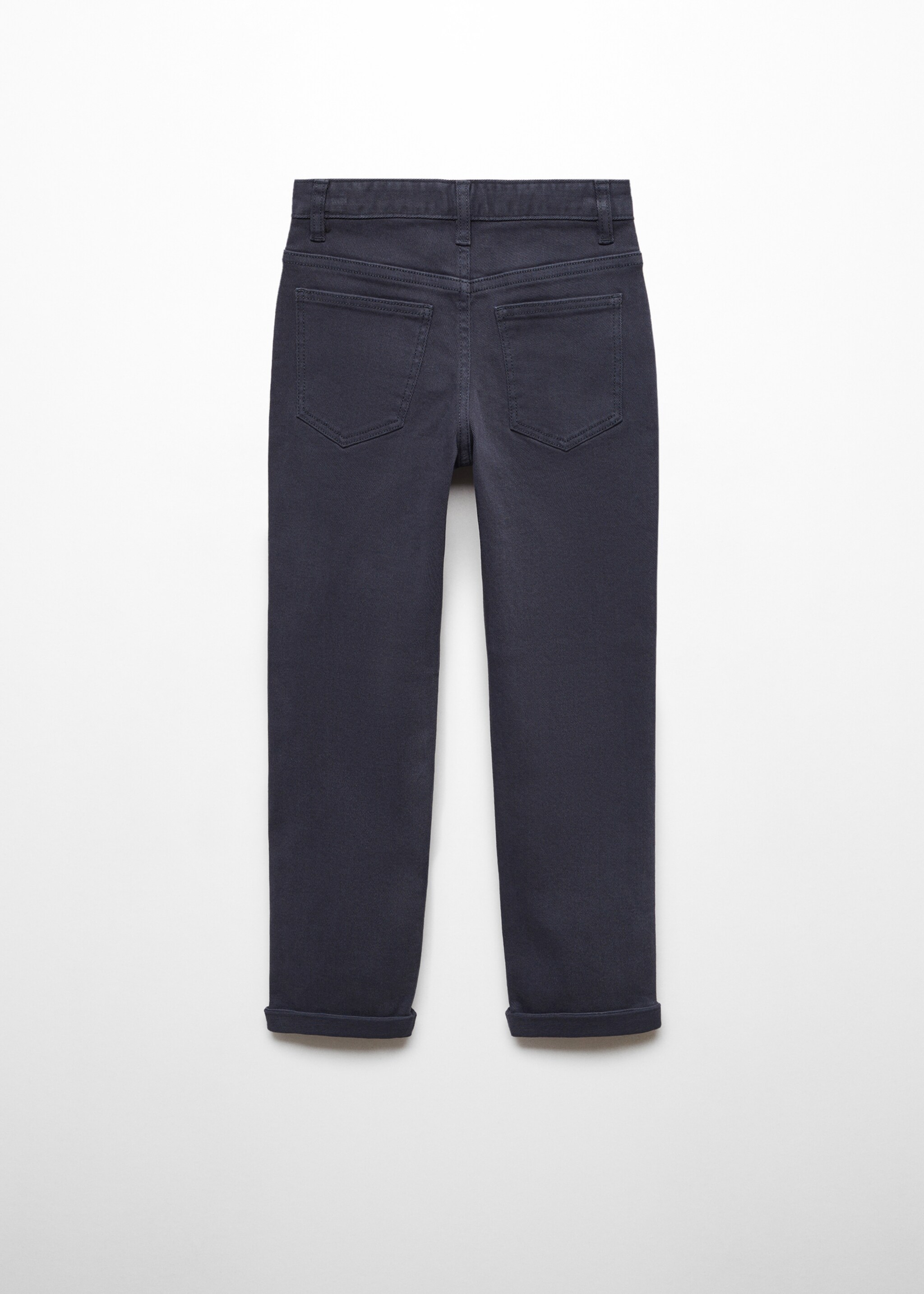 Straight-fit cotton trousers - Reverse of the article