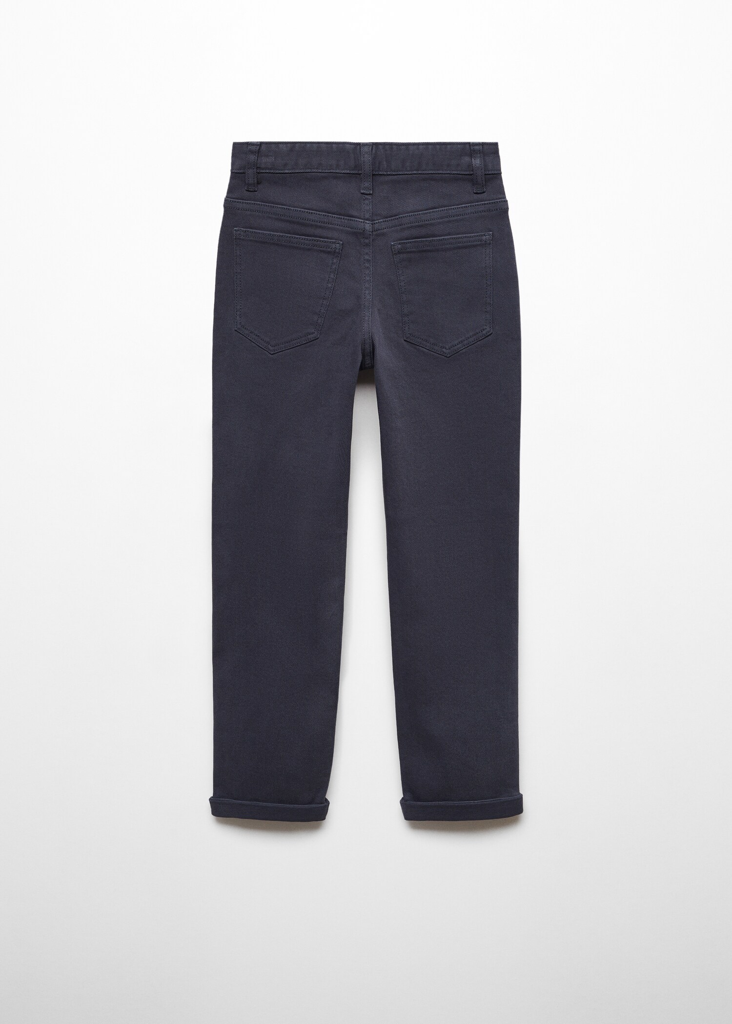 Straight-fit cotton trousers - Reverse of the article