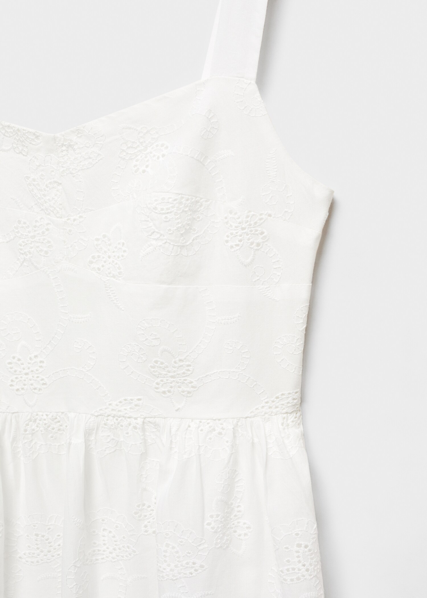 Embroidered cotton dress - Details of the article 8